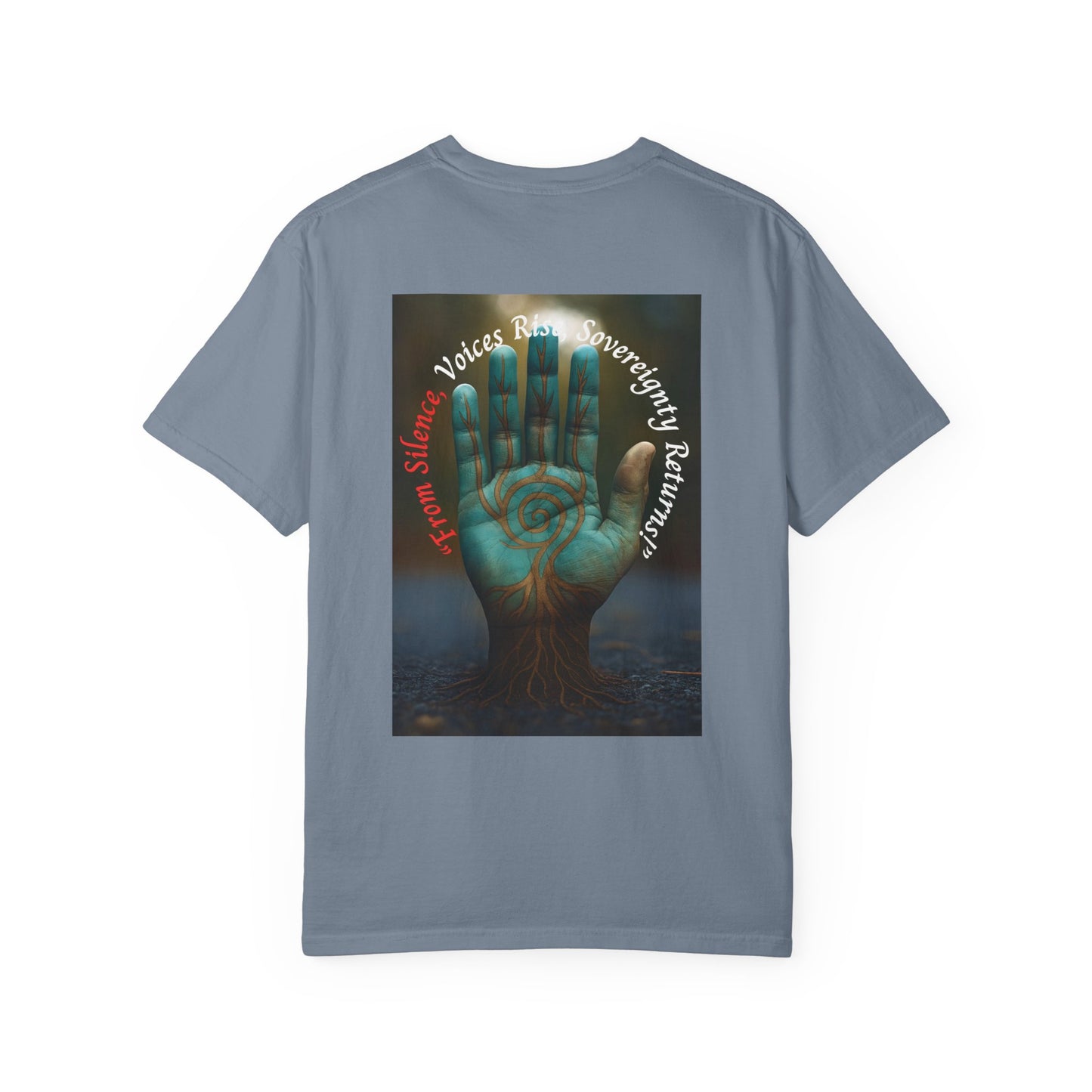 Sasquatch Guardian Tee — "Voices Rise, Sovereignty Returns" MMIW Tribute