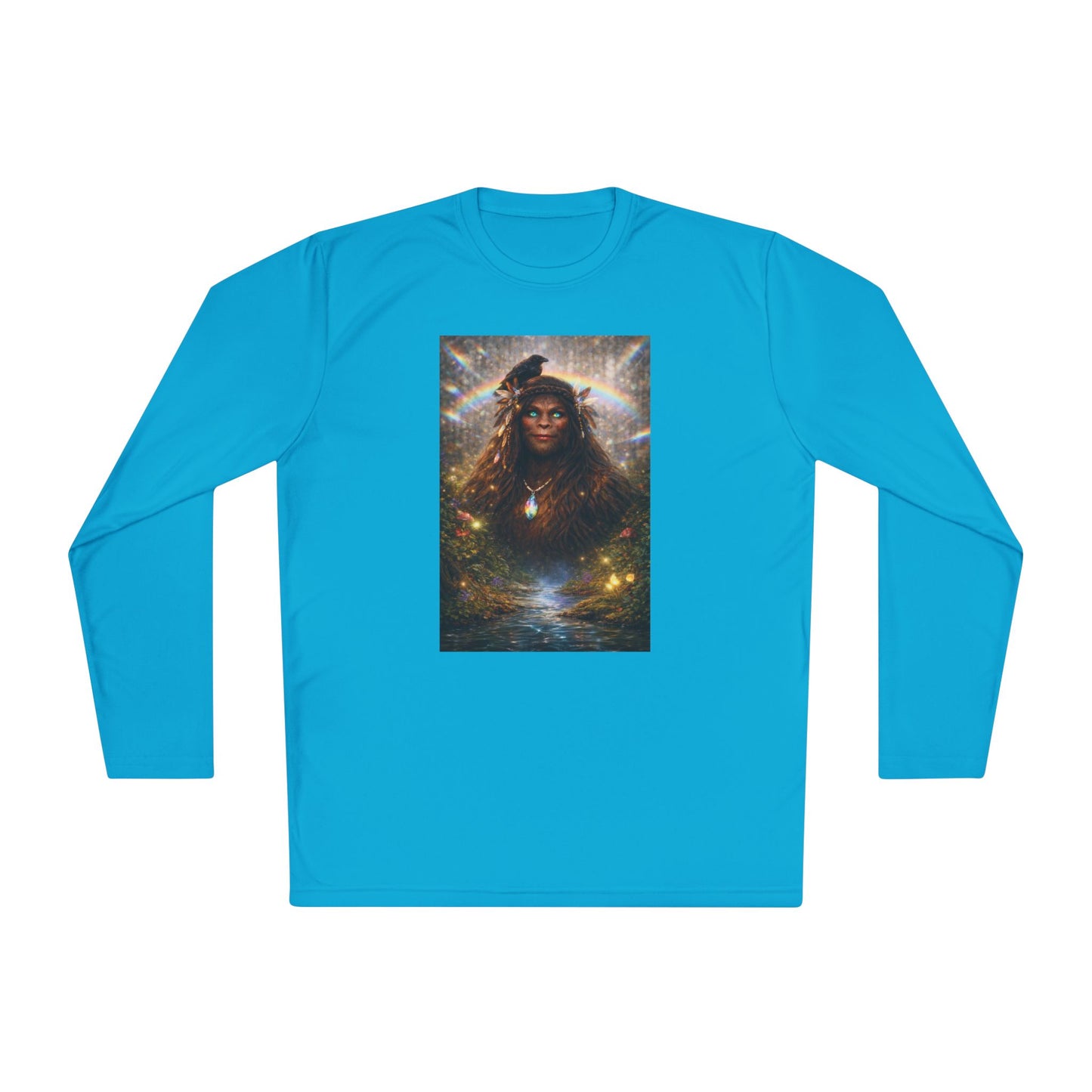 Guardian of the Rainbow Veil- Unisex Lightweight Long Sleeve Tee