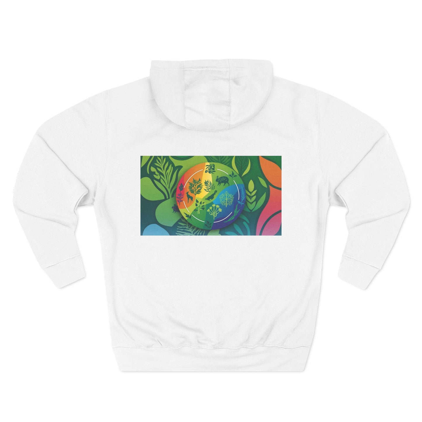 Three-Panel Fleece Hoodie