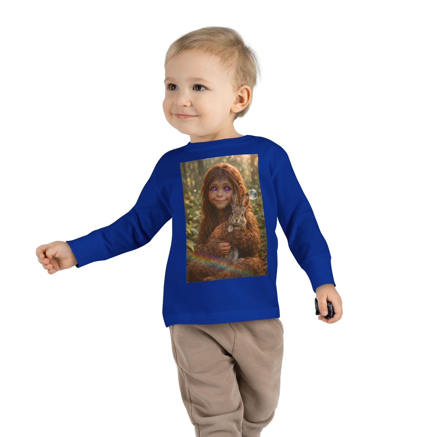 Innocence of the Forest- Sasquatch child- Toddler long sleeve Tee
