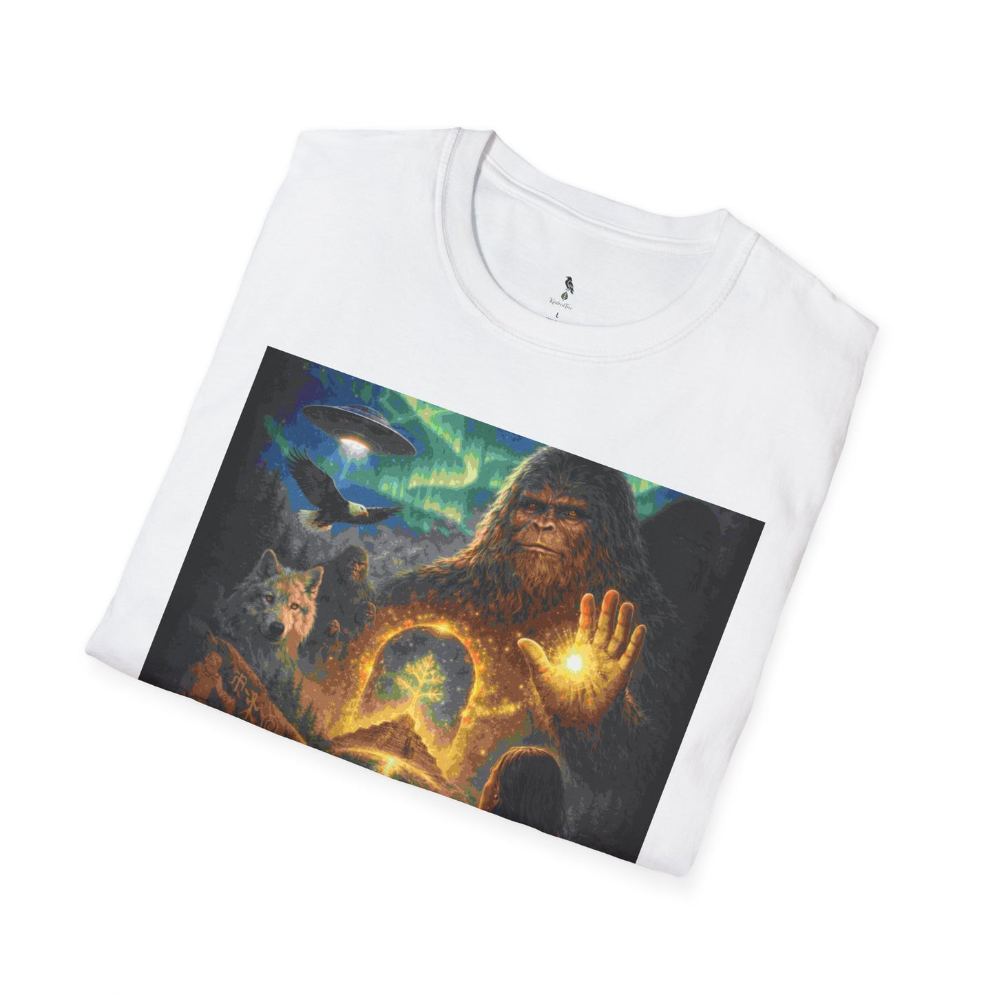 'Our First Ancestors Still Walk Among Us' Sasquatch Message to Humanity Graphic Tee