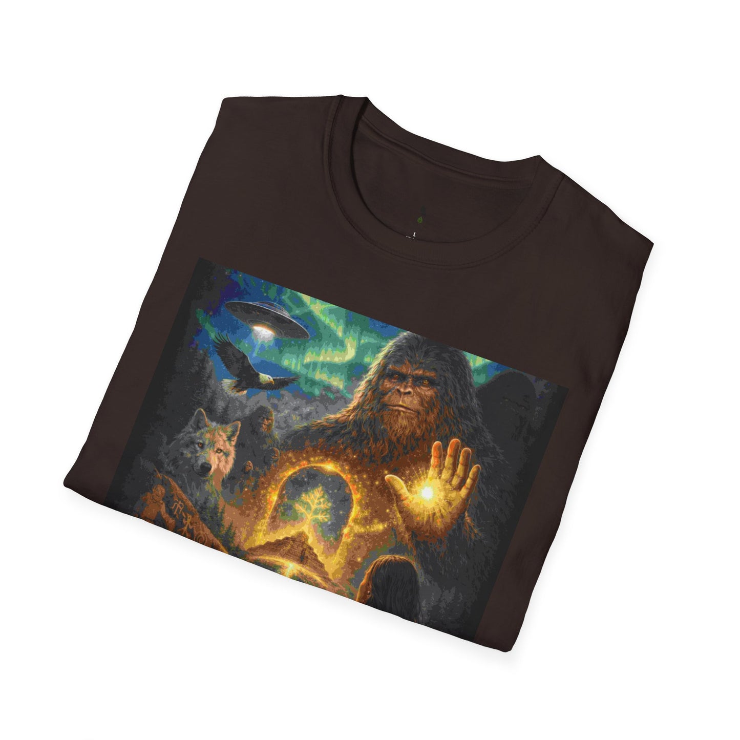 'Our First Ancestors Still Walk Among Us' Sasquatch Message to Humanity Graphic Tee