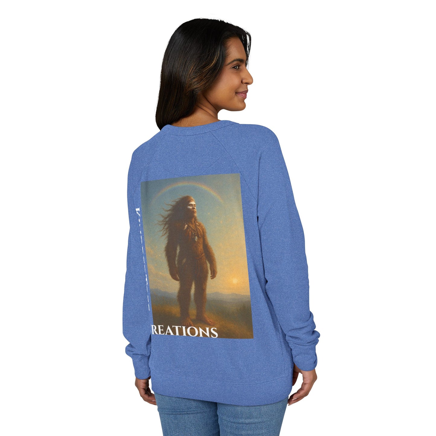 Sweatshirt - Rainbow Warrior Dream Sasquatch Horse Native Women Rainbow