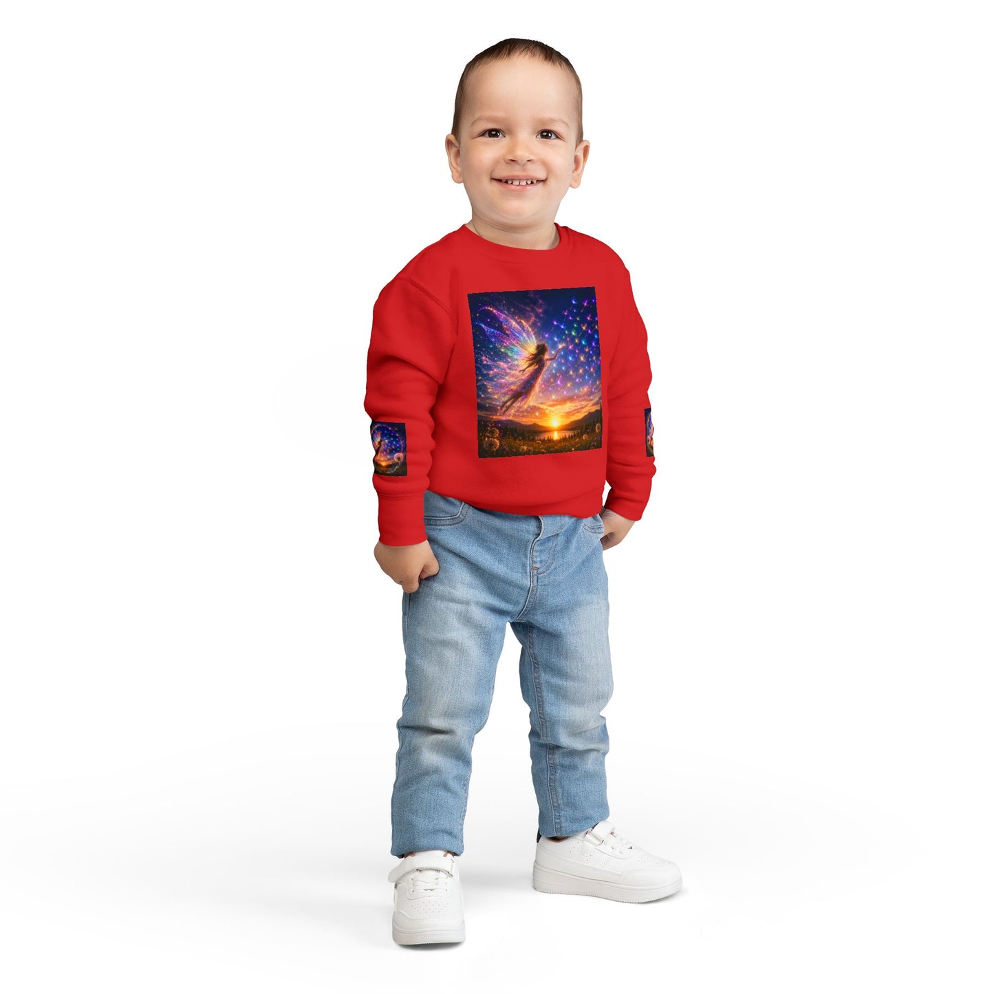 The Seed Keeper Fairy Guardian of Dreams Carried on the Wind- Crewneck for Kids
