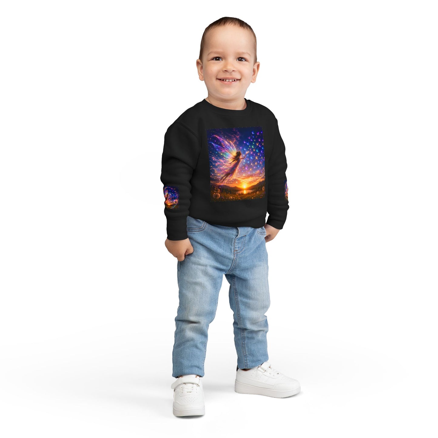 The Seed Keeper Fairy Guardian of Dreams Carried on the Wind- Crewneck for Kids