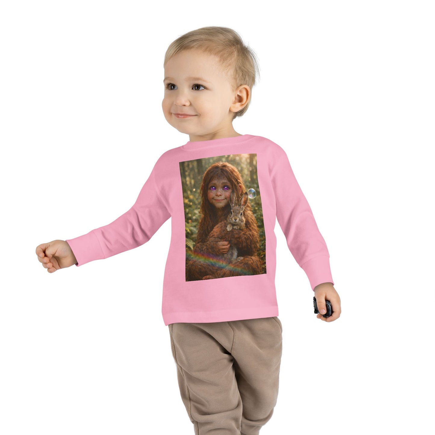 Innocence of the Forest- Sasquatch child- Toddler long sleeve Tee