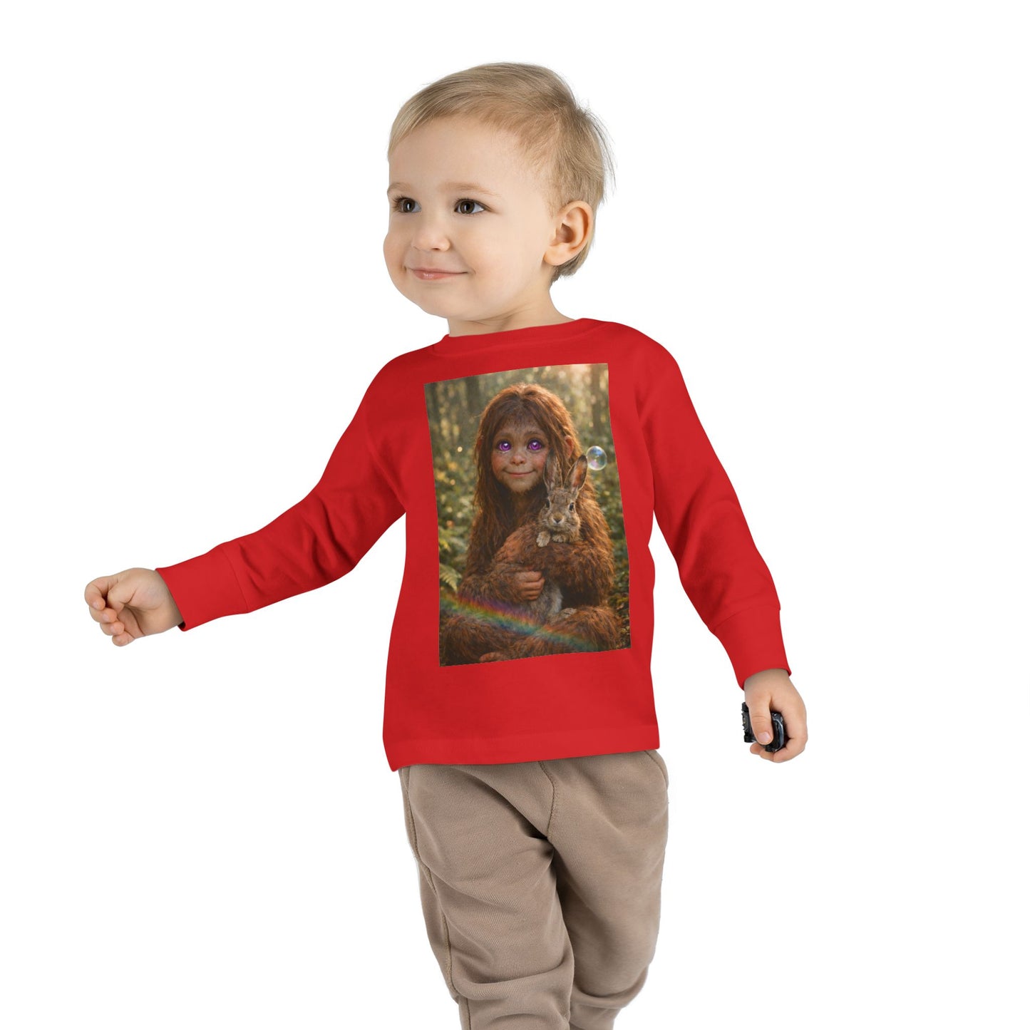Innocence of the Forest- Sasquatch child- Toddler long sleeve Tee