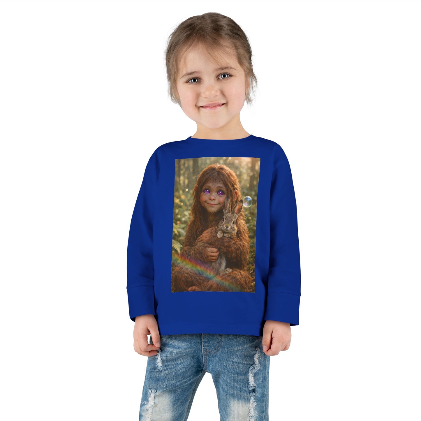 Innocence of the Forest- Sasquatch child- Toddler long sleeve Tee