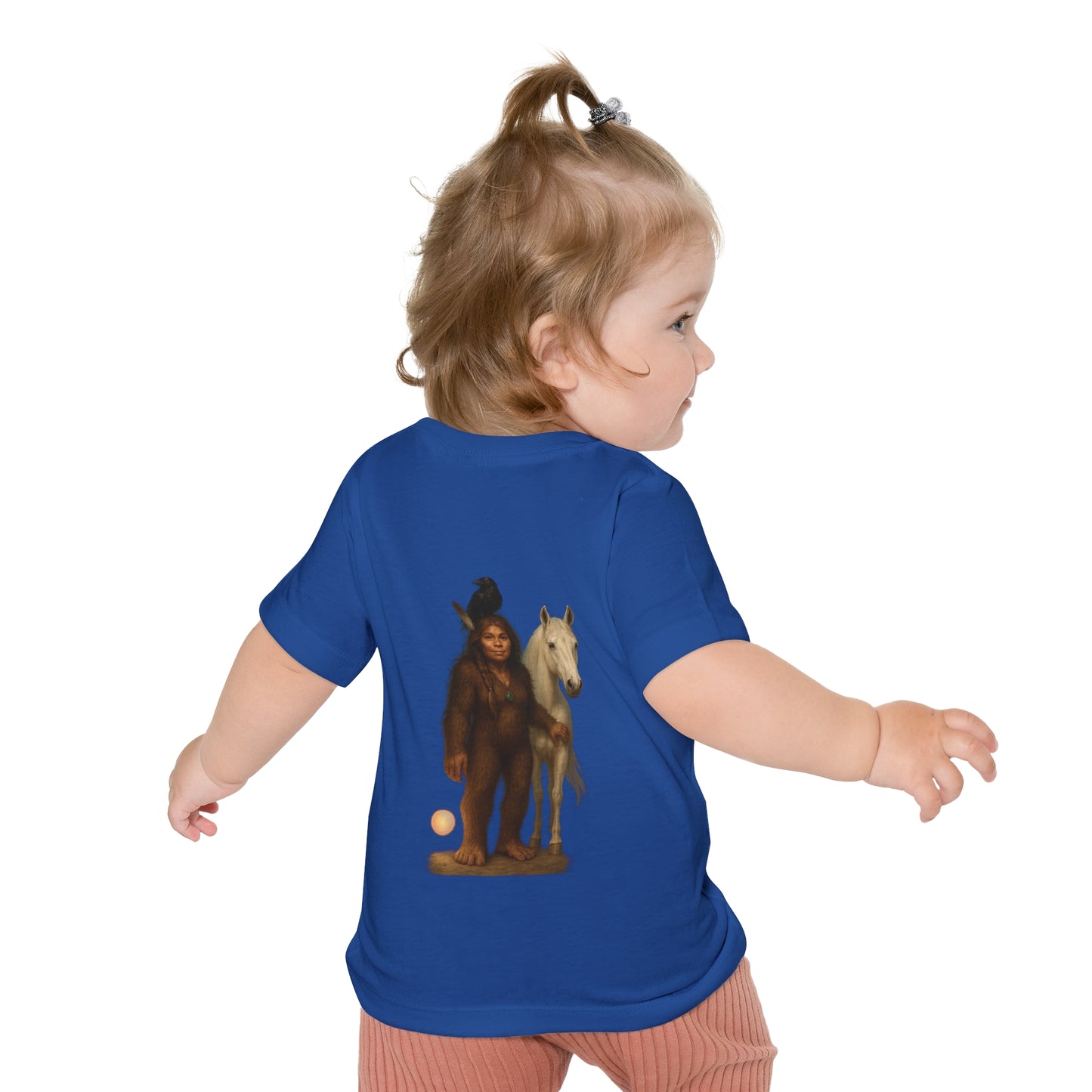 Bigfoot & Friends Baby T-Shirt — Cute Sasquatch, Horse & Raven Infant Tee