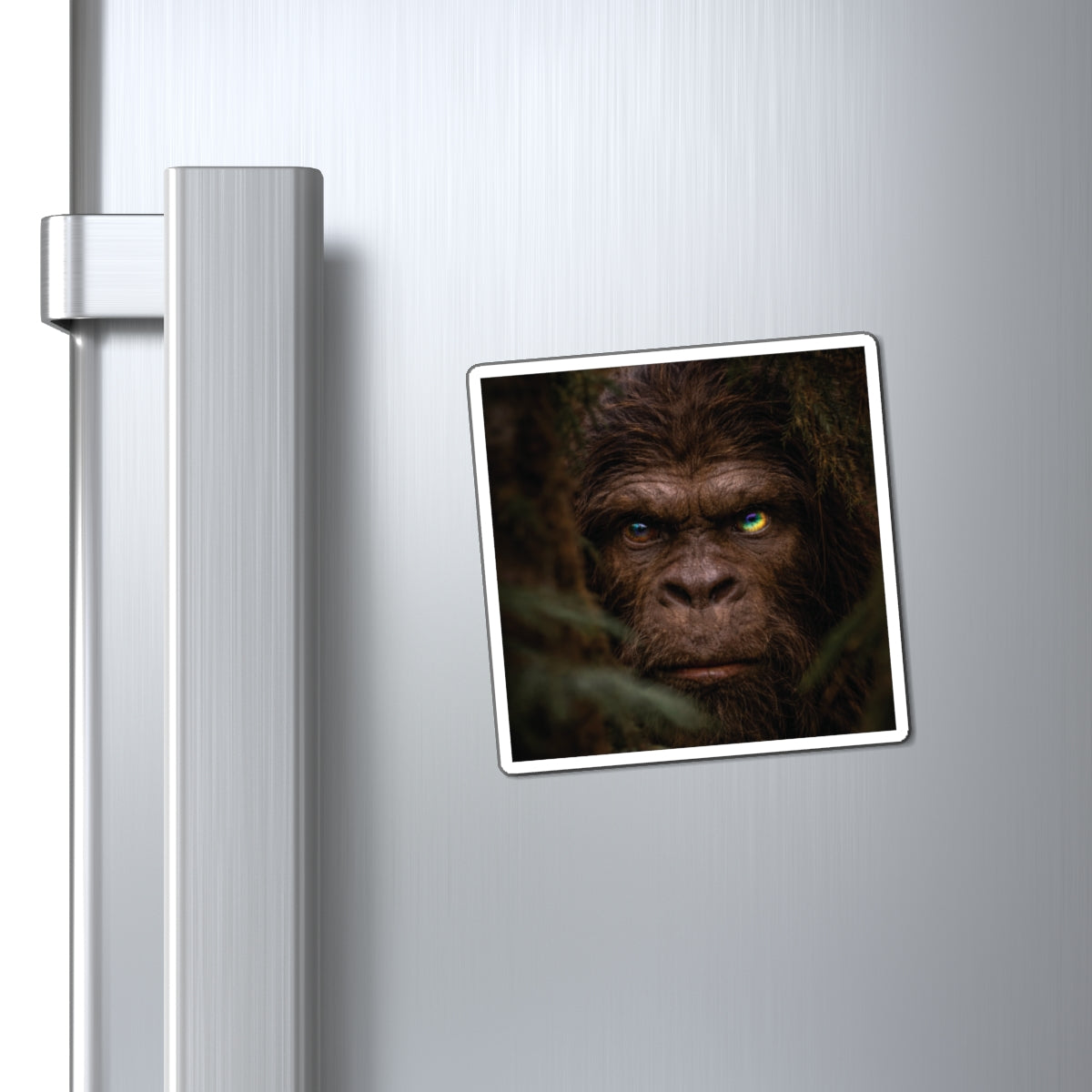 Eyes of the Living Rainbow- The Sasquatch- Earth Guardian honoring magnet