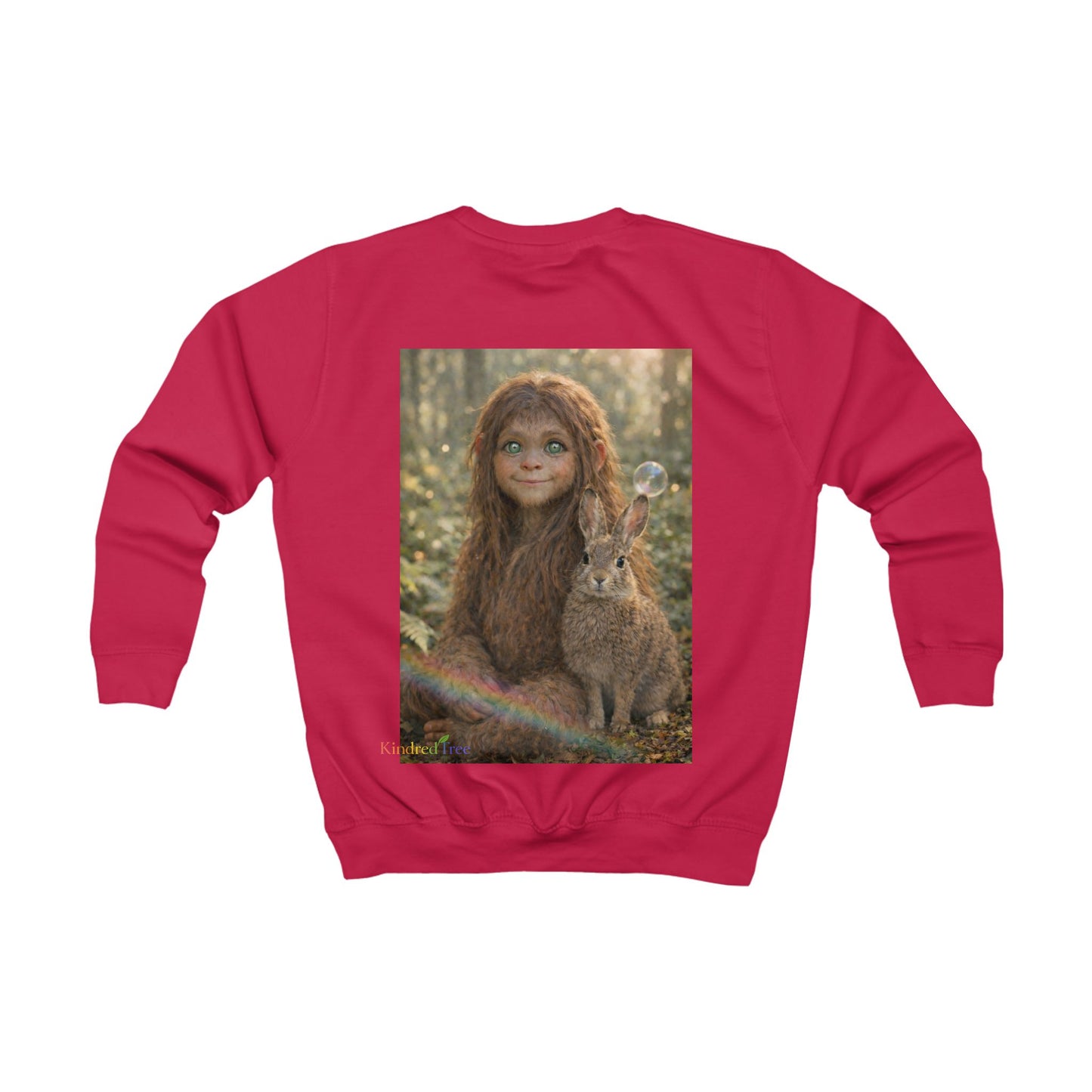 Innocence of the Forest-Sasquatch Child Kids Sweatshirt