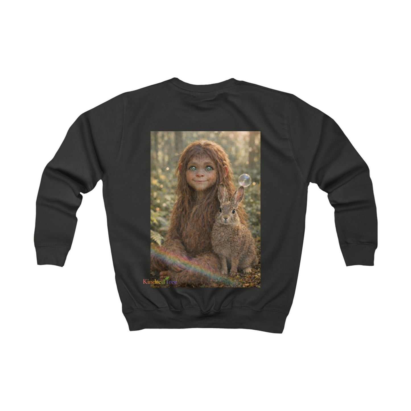 Innocence of the Forest-Sasquatch Child Kids Sweatshirt