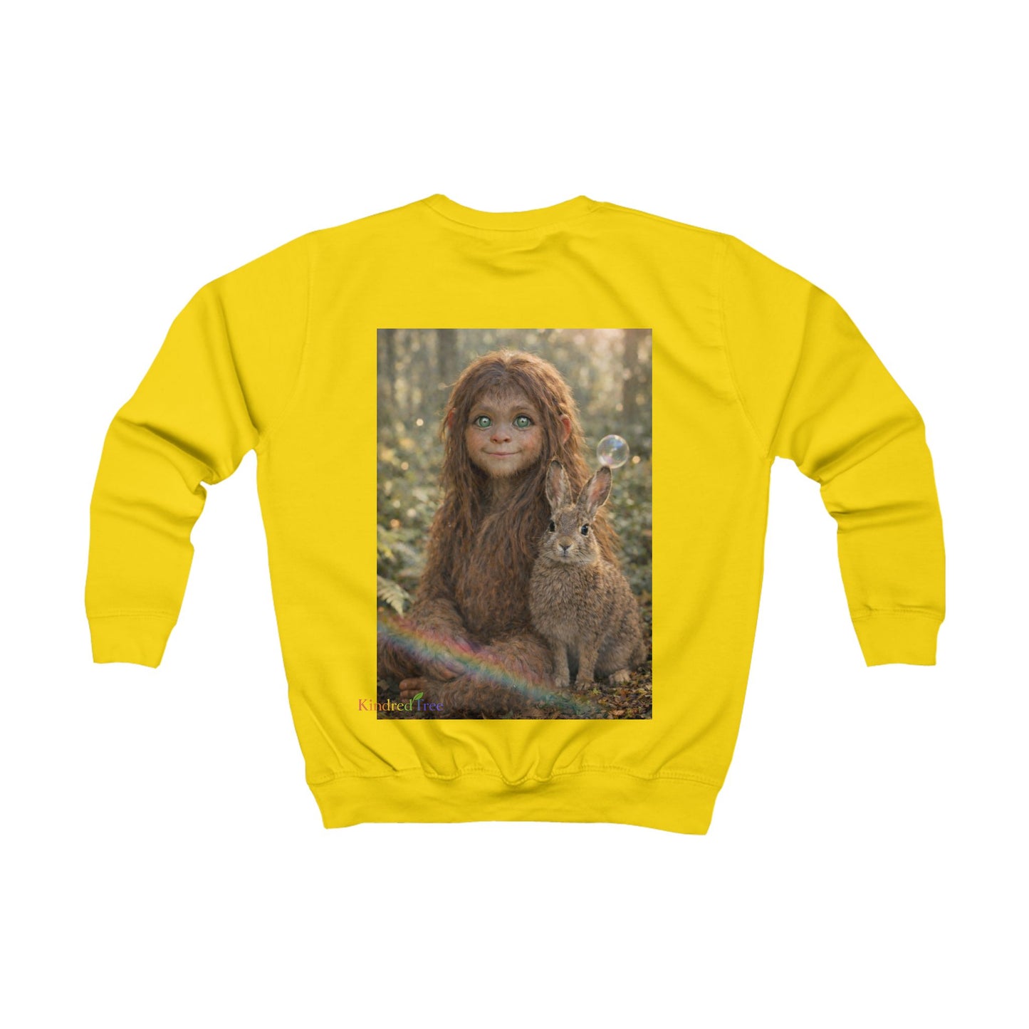 Innocence of the Forest-Sasquatch Child Kids Sweatshirt