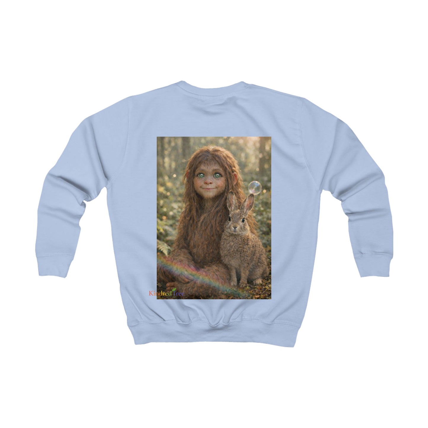 Innocence of the Forest-Sasquatch Child Kids Sweatshirt