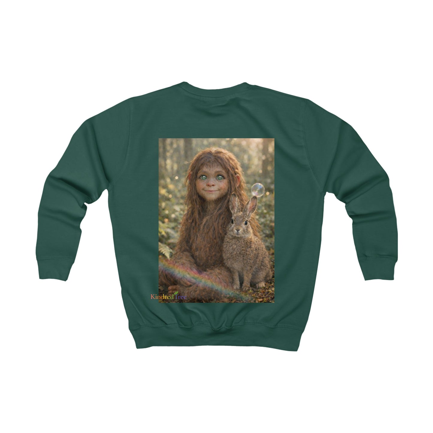 Innocence of the Forest-Sasquatch Child Kids Sweatshirt