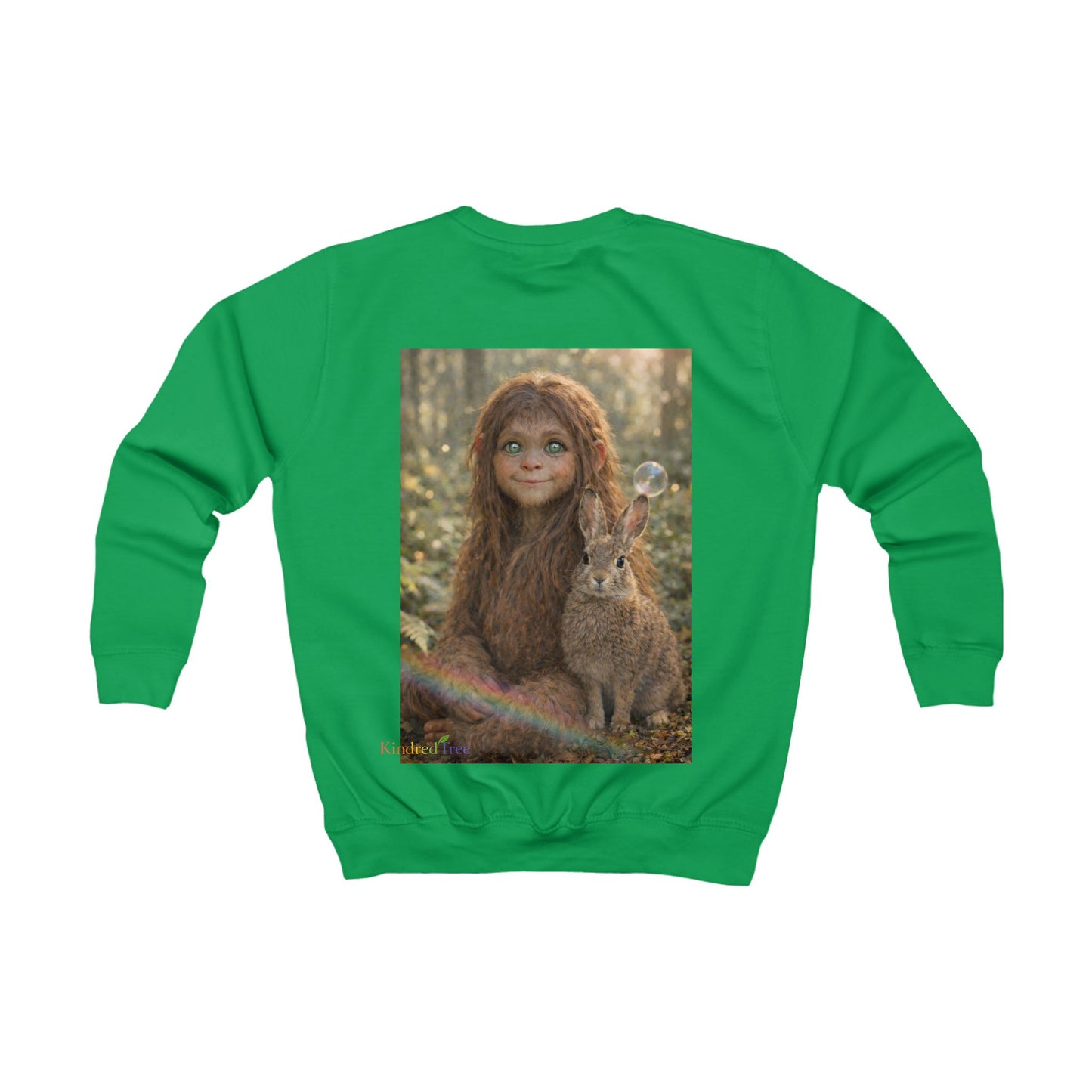 Innocence of the Forest-Sasquatch Child Kids Sweatshirt