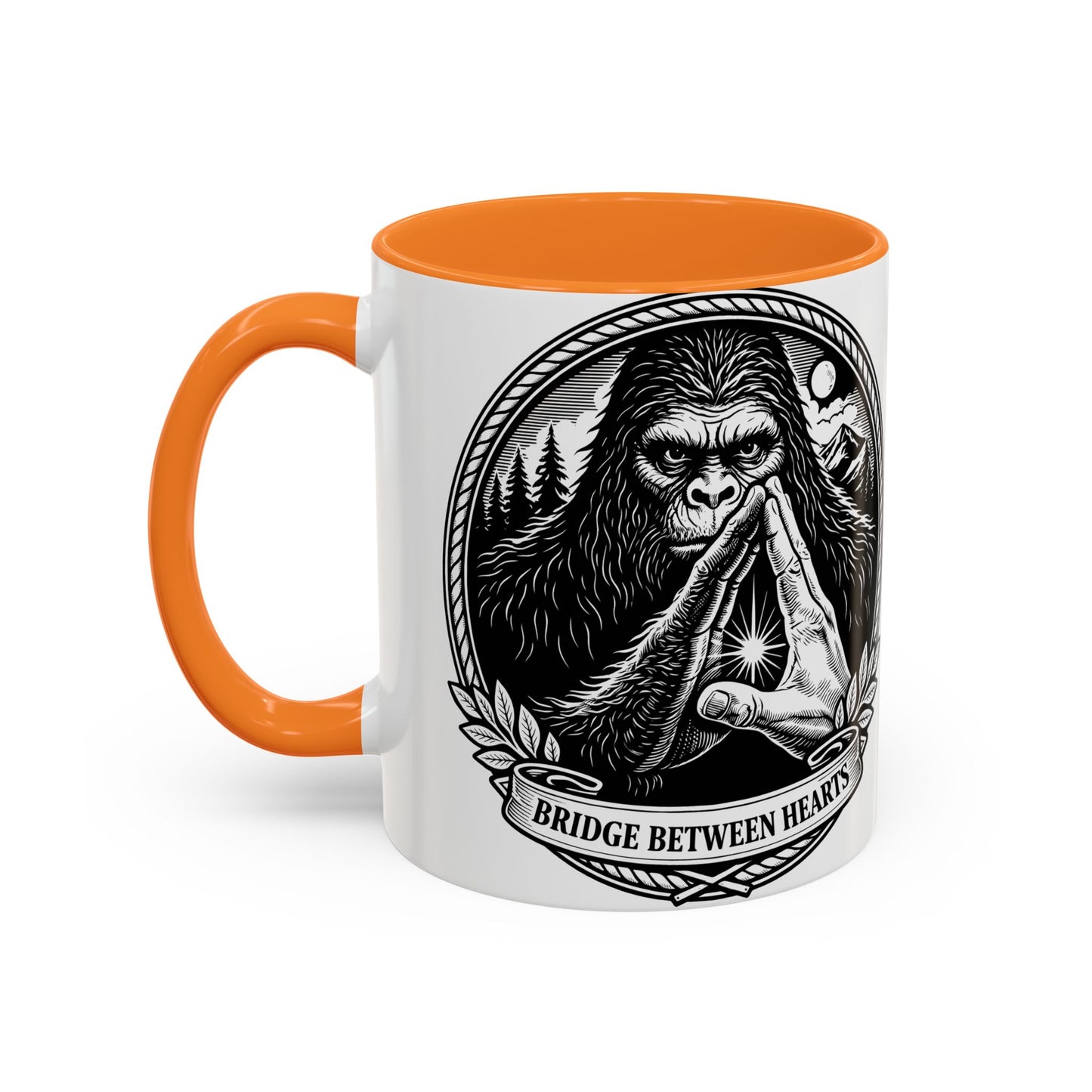 Bridge Between Hearts Mug- Human and Sasquatch Elder Alliance
