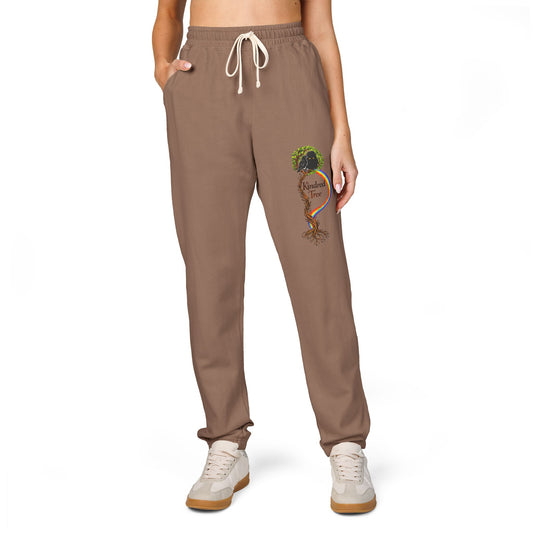 KindredTree- Guardian Roots Embroidery Joggers Fleece Sweatpants