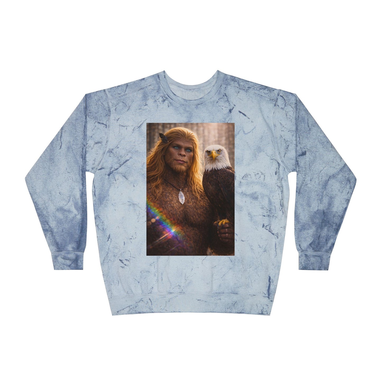 Eyes of the Living Rainbow — Sasquatch Prince Crewneck Sweatshirt