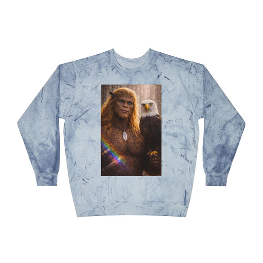 Eyes of the Living Rainbow — Sasquatch Prince Crewneck Sweatshirt