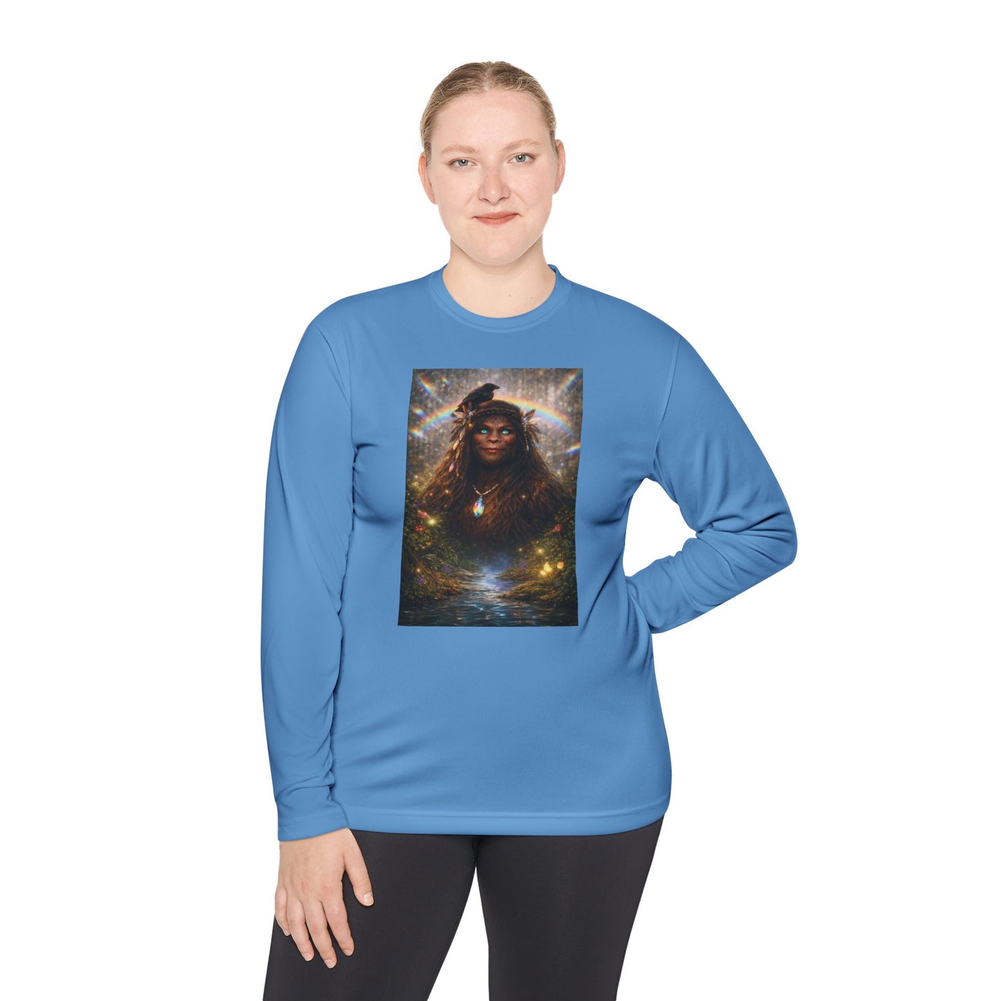 Guardian of the Rainbow Veil- Unisex Lightweight Long Sleeve Tee