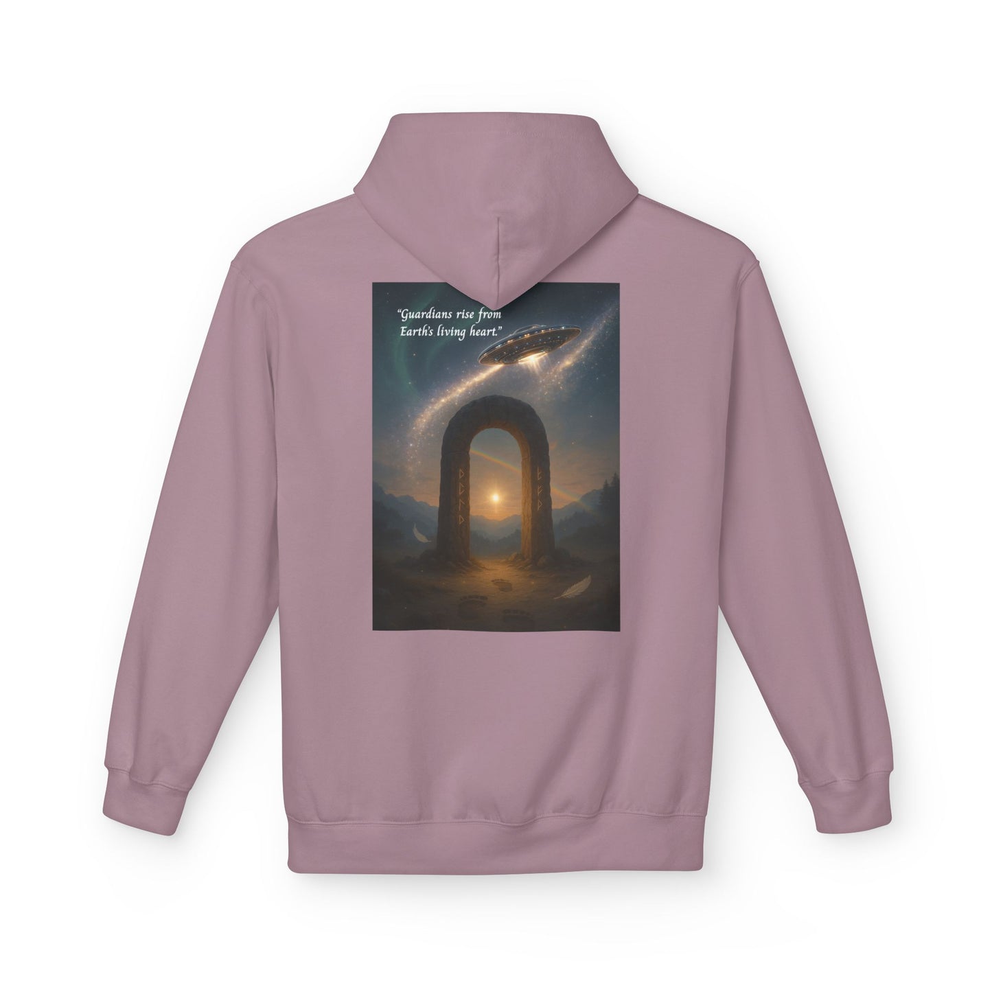 Cosmic Portal Hoodie — "Searching for Earth’s Story" Astral Landscape Pullover