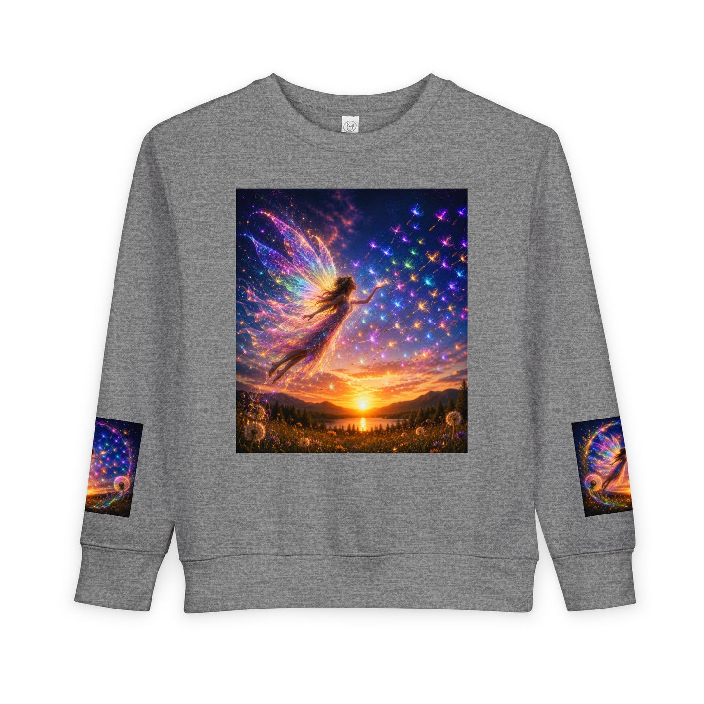 The Seed Keeper Fairy Guardian of Dreams Carried on the Wind- Crewneck for Kids