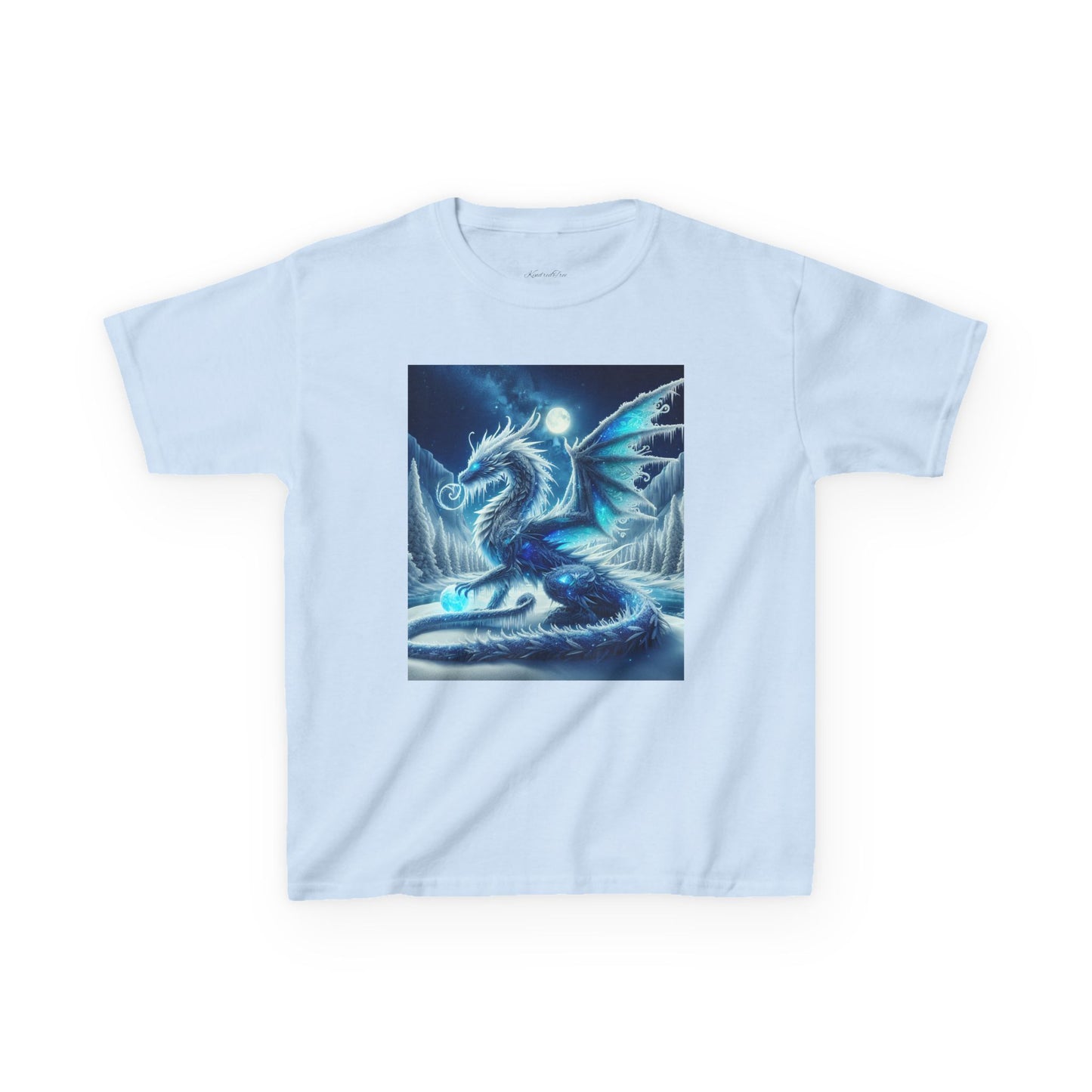 Kids Tee - Shimmer Blue Dragon