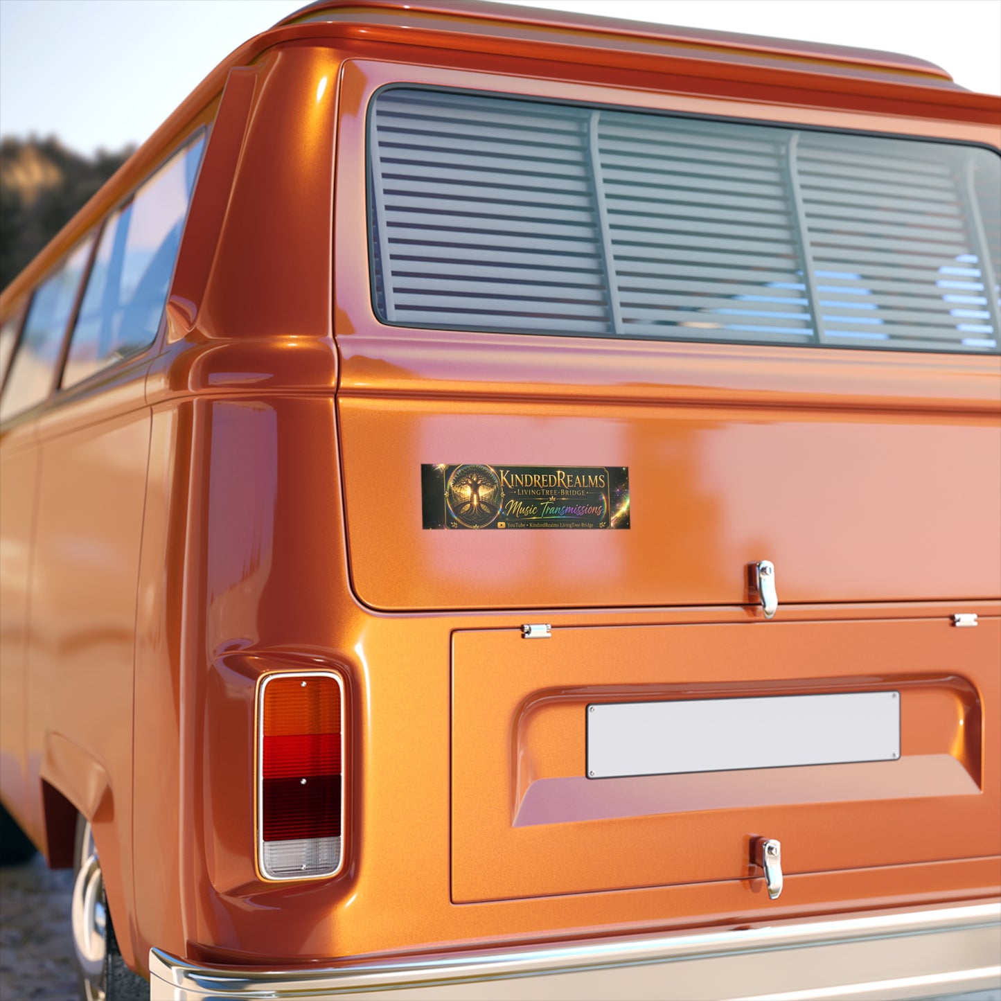 Bumper Sticker — KindredRealms LivingTree-Bridge Music Transmissions Logo