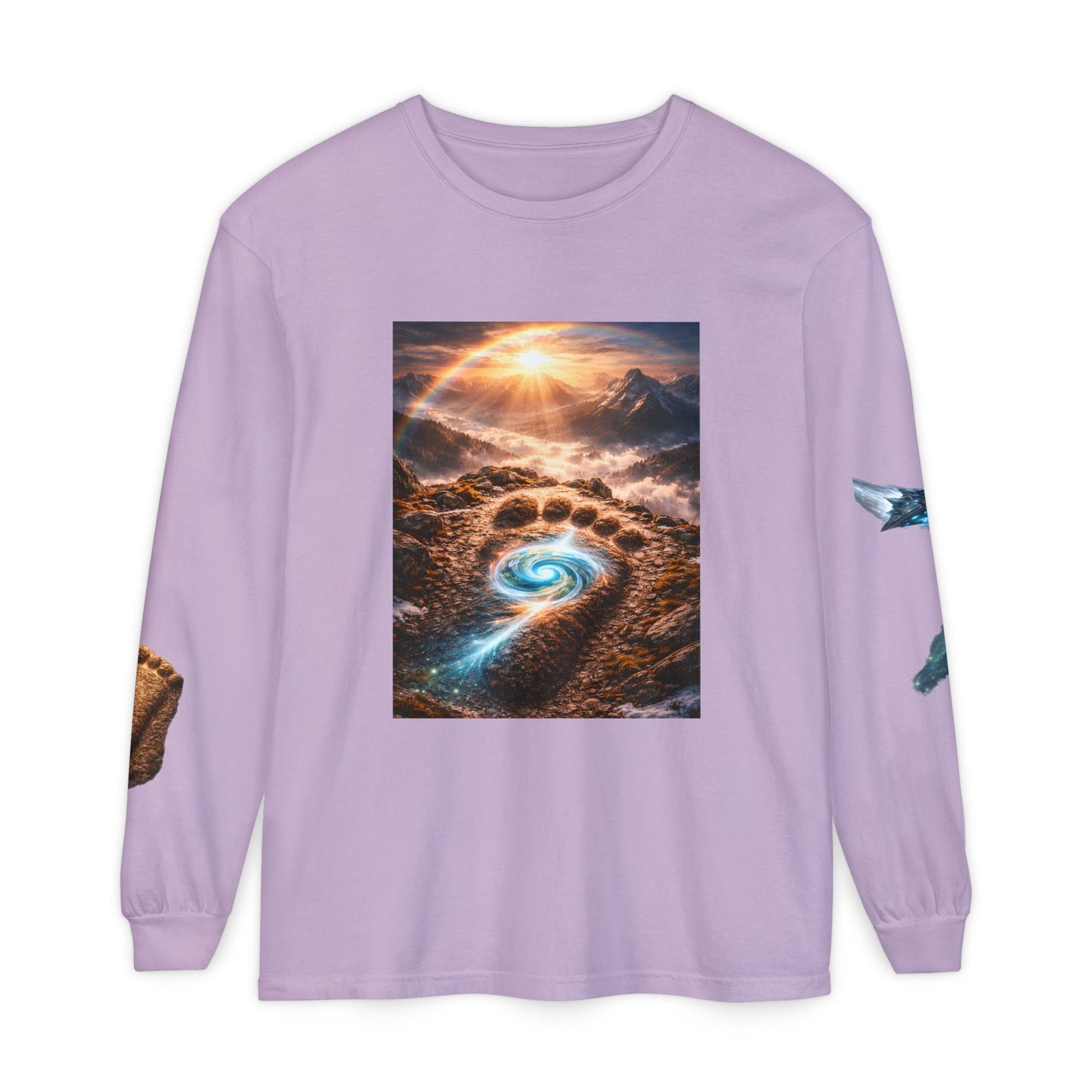 The Imprints of Our First Ancestors Long Sleeve Cosmic Sasquatch Guardian Tee