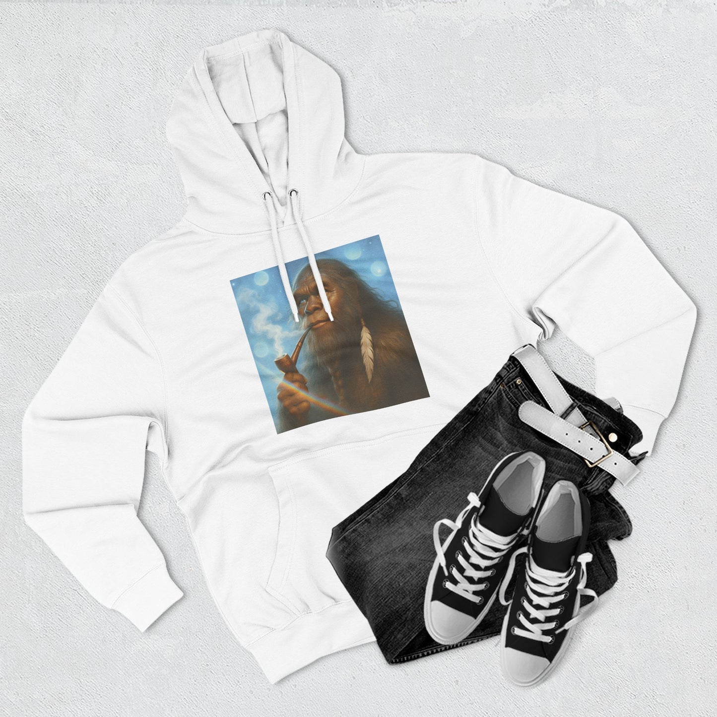 Sasquatch Prince of the Rainbow Forest Hoodie