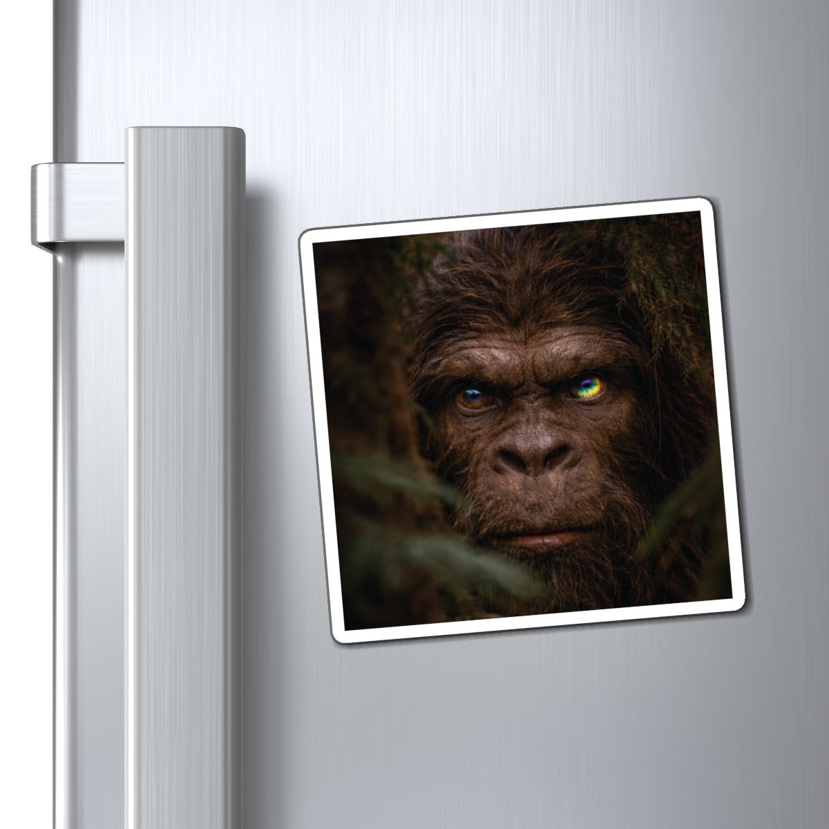 Eyes of the Living Rainbow- The Sasquatch- Earth Guardian honoring magnet
