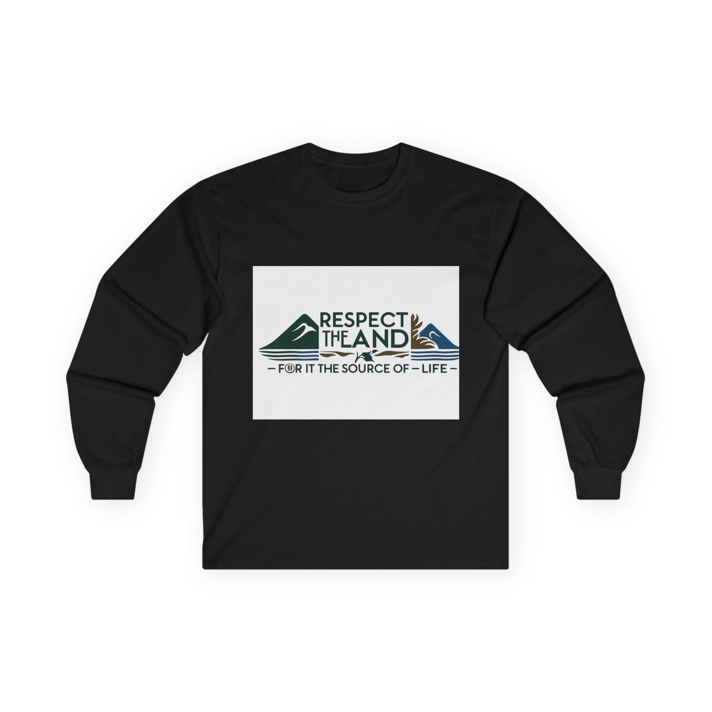 Long Sleeve Tee - Respect the Land Design