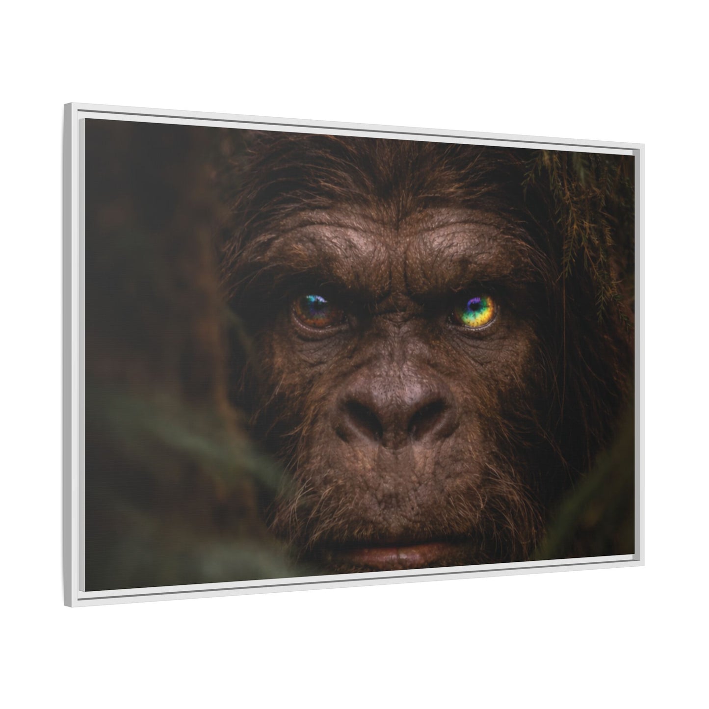 Their Eyes of the Living Rainbow- The Sasquatch People  Portrait Wall Art