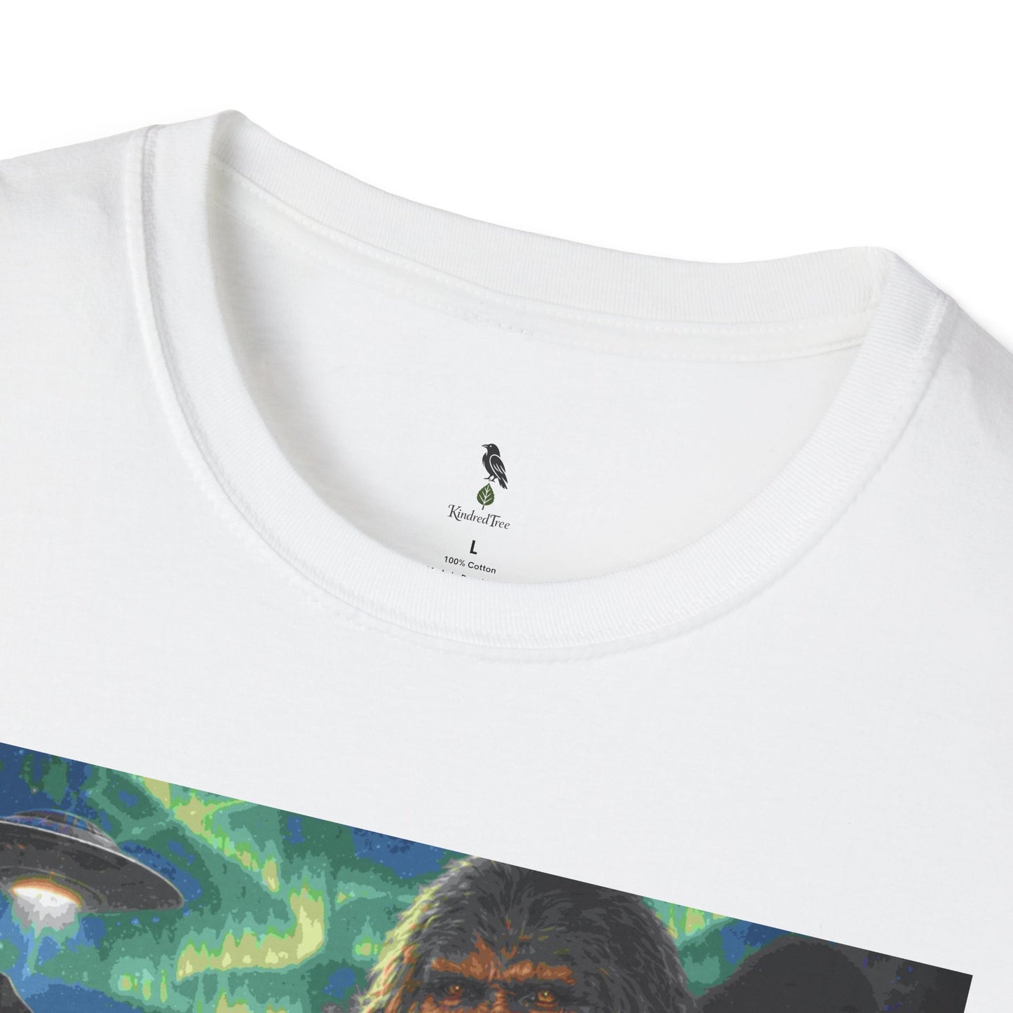 'Our First Ancestors Still Walk Among Us' Sasquatch Message to Humanity Graphic Tee