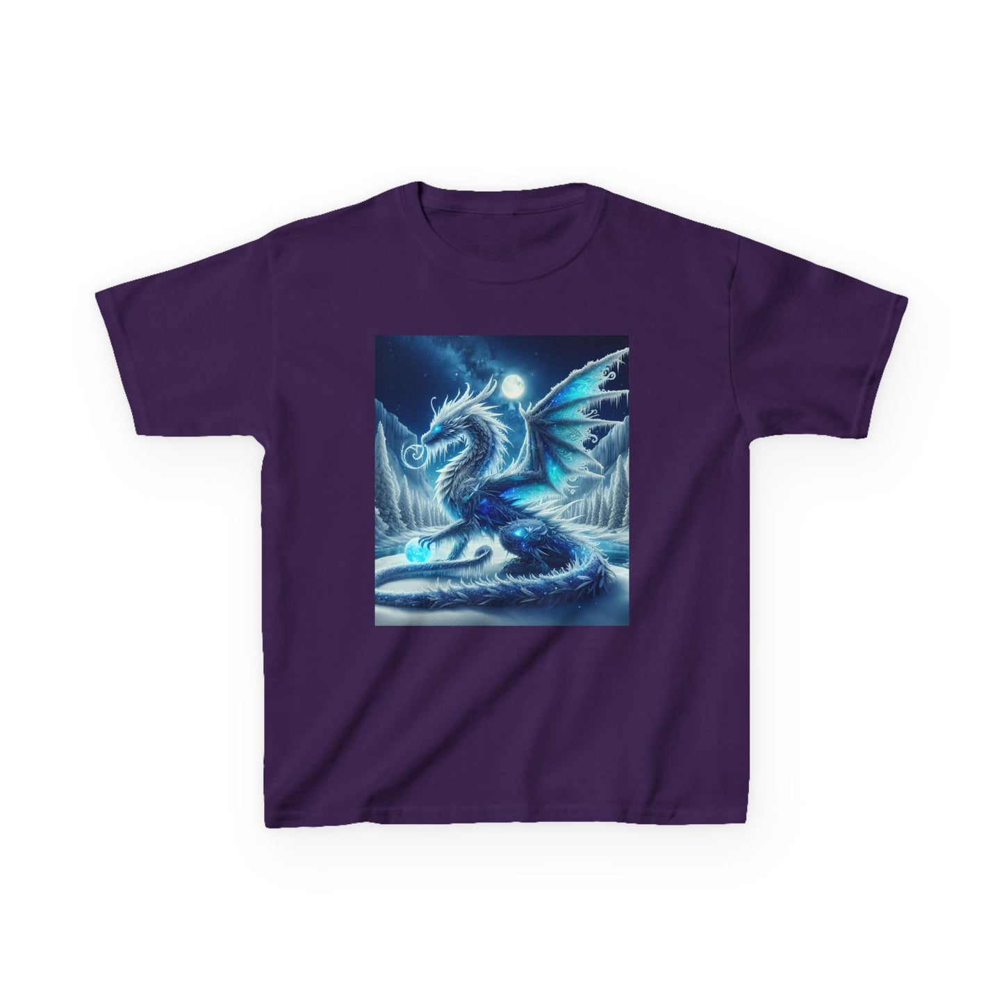 Kids Tee - Shimmer Blue Dragon