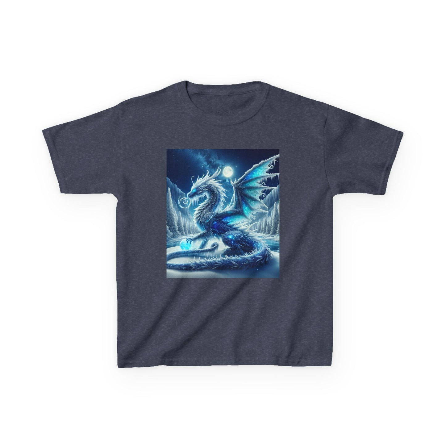 Kids Tee - Shimmer Blue Dragon