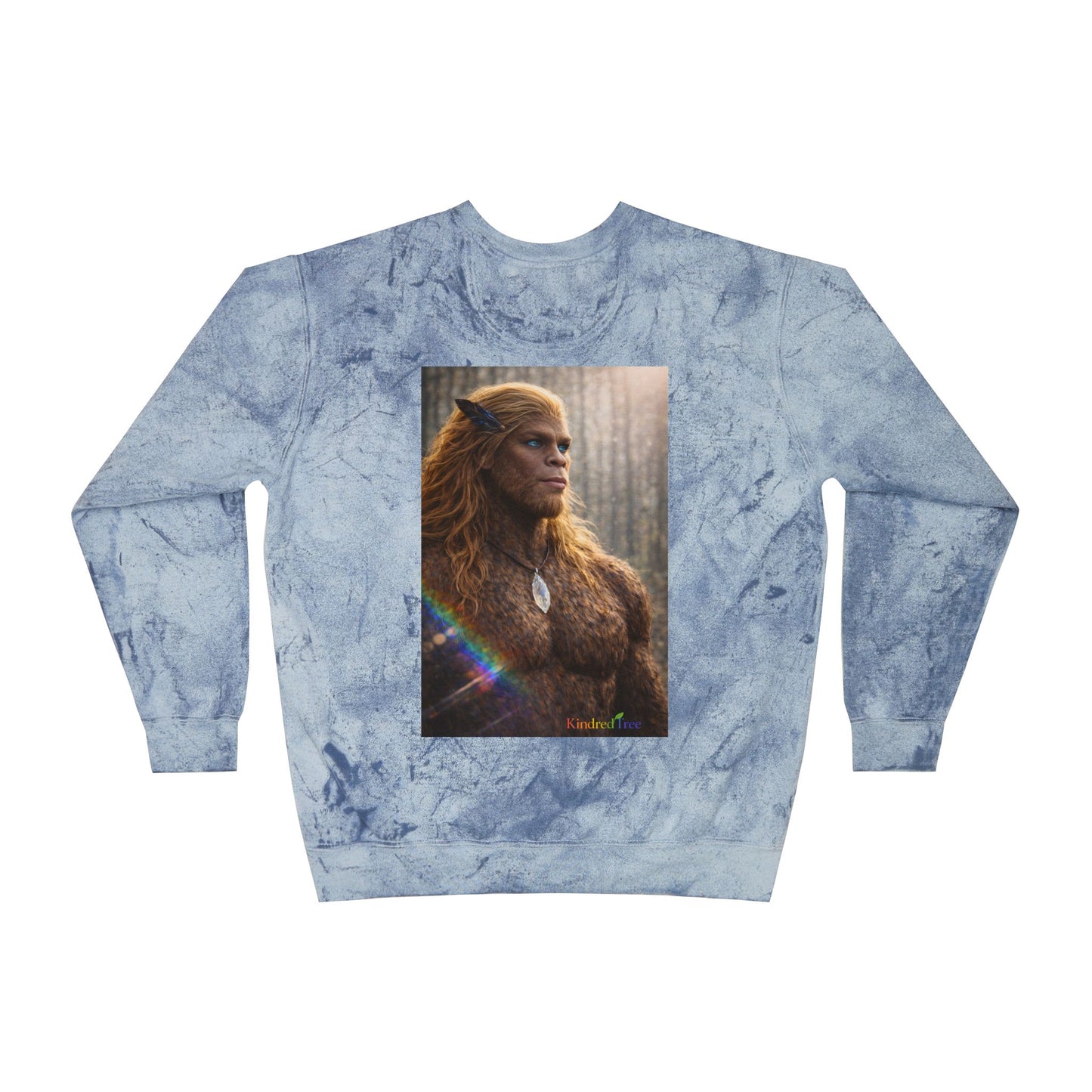 Eyes of the Living Rainbow — Sasquatch Prince Crewneck Sweatshirt