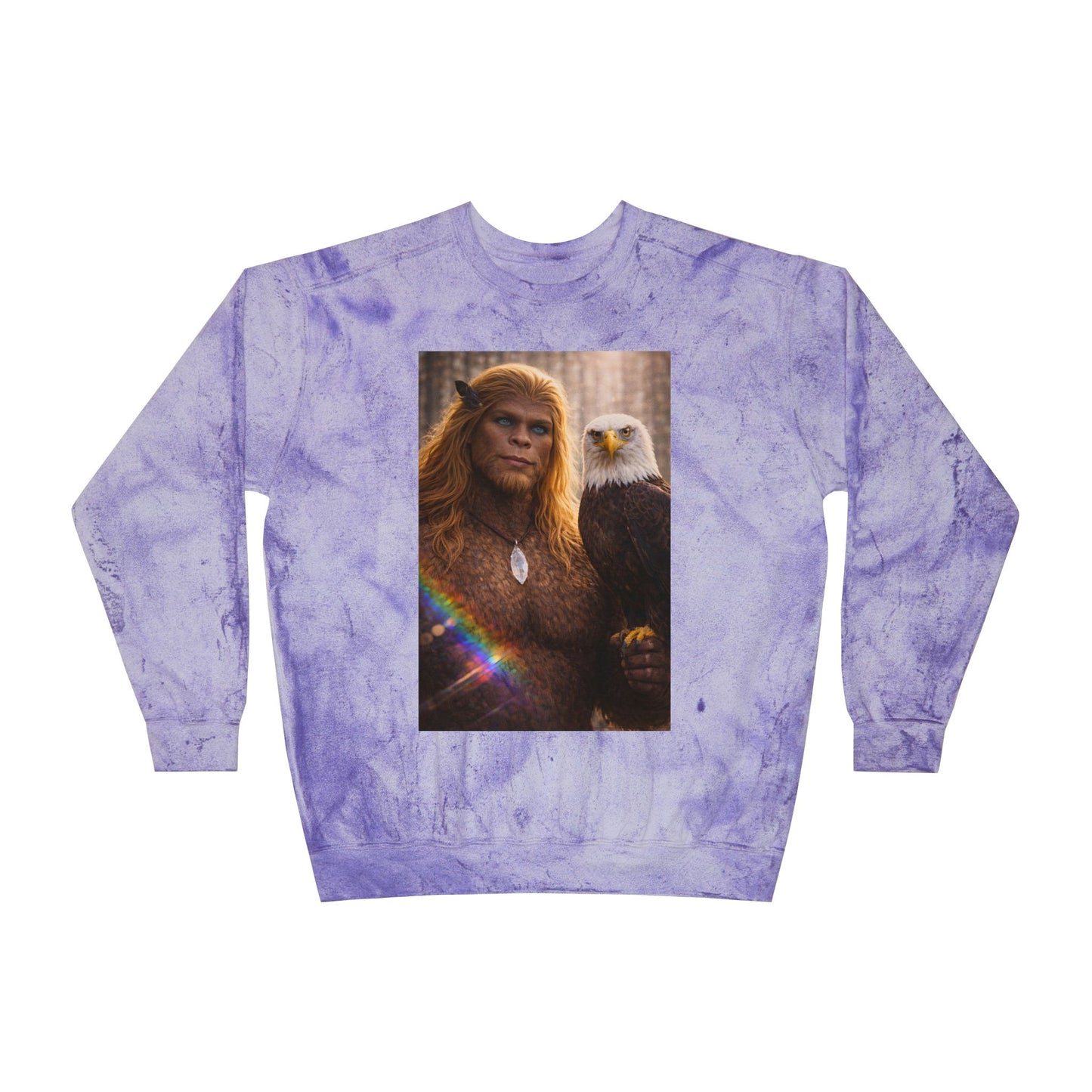 Eyes of the Living Rainbow — Sasquatch Prince Crewneck Sweatshirt