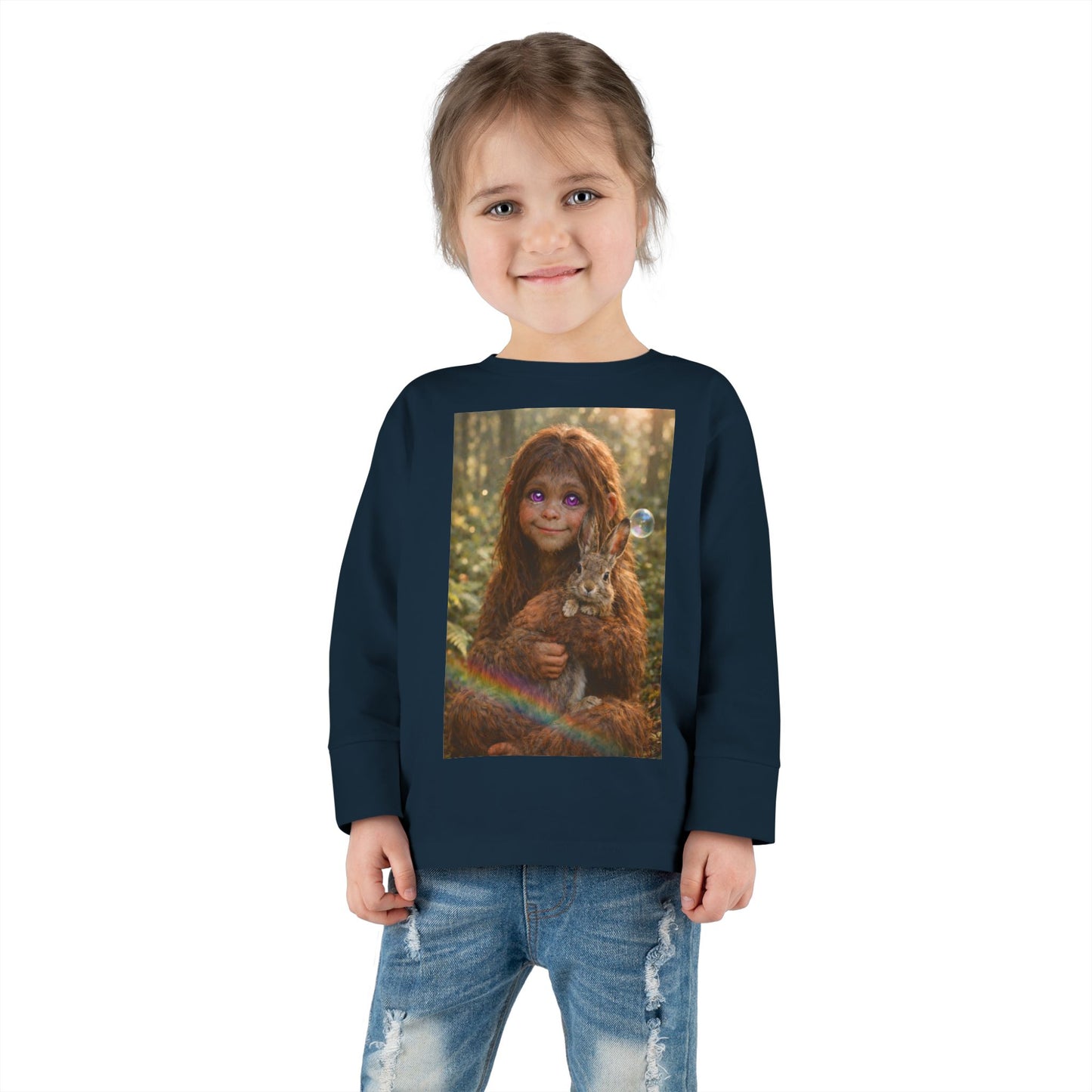 Innocence of the Forest- Sasquatch child- Toddler long sleeve Tee