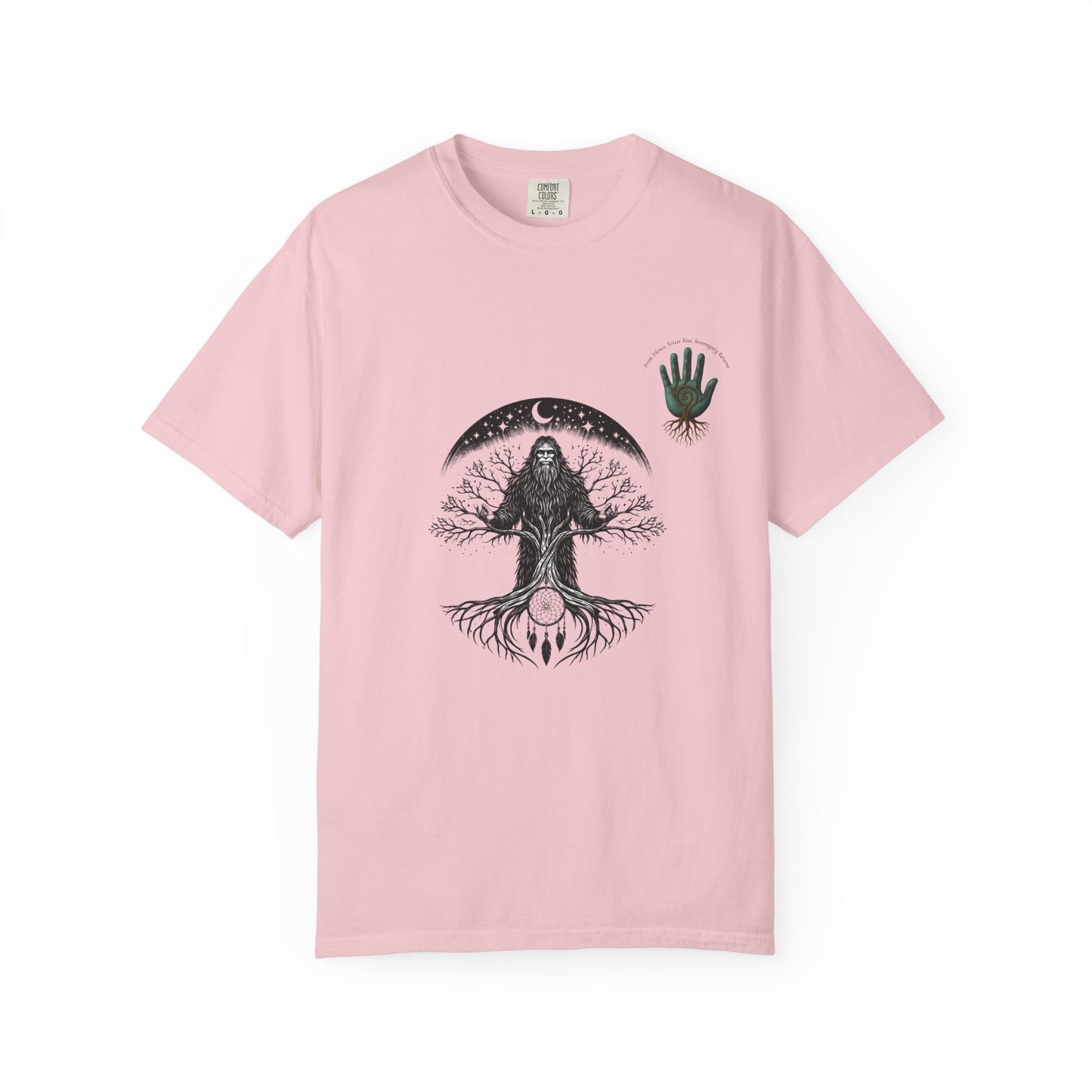 Sasquatch Guardian Tee — "Voices Rise, Sovereignty Returns" MMIW Tribute