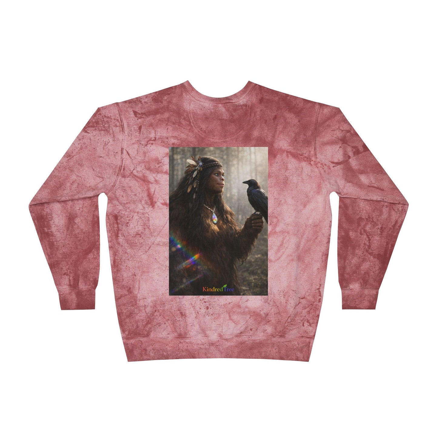 Sasquatch Royal Guardian, Eyes of the Living Rainbow- Crewneck Sweatshirt