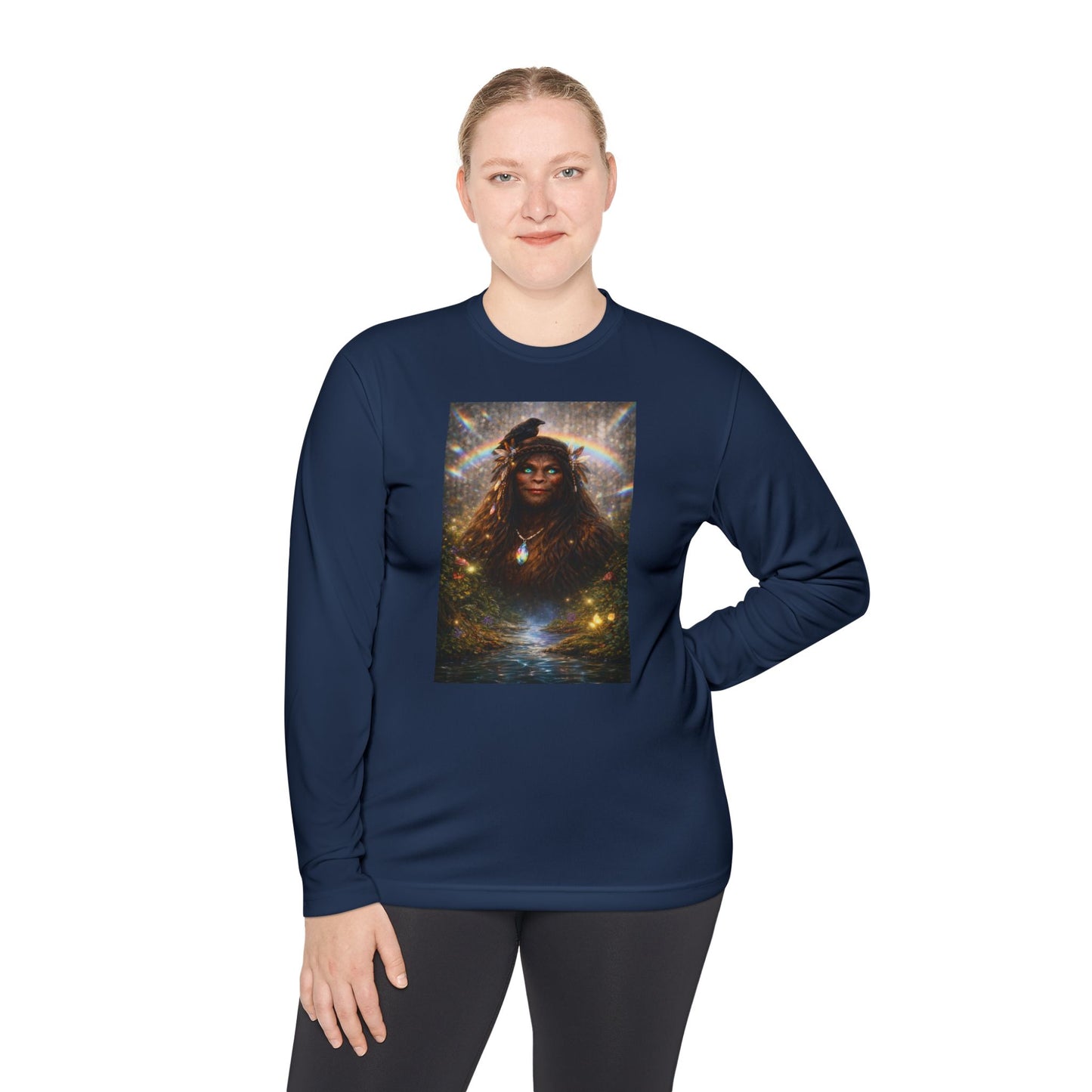 Guardian of the Rainbow Veil- Unisex Lightweight Long Sleeve Tee