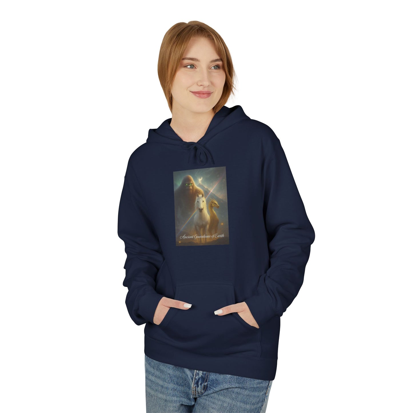 Cosmic Portal Hoodie — "Searching for Earth’s Story" Astral Landscape Pullover