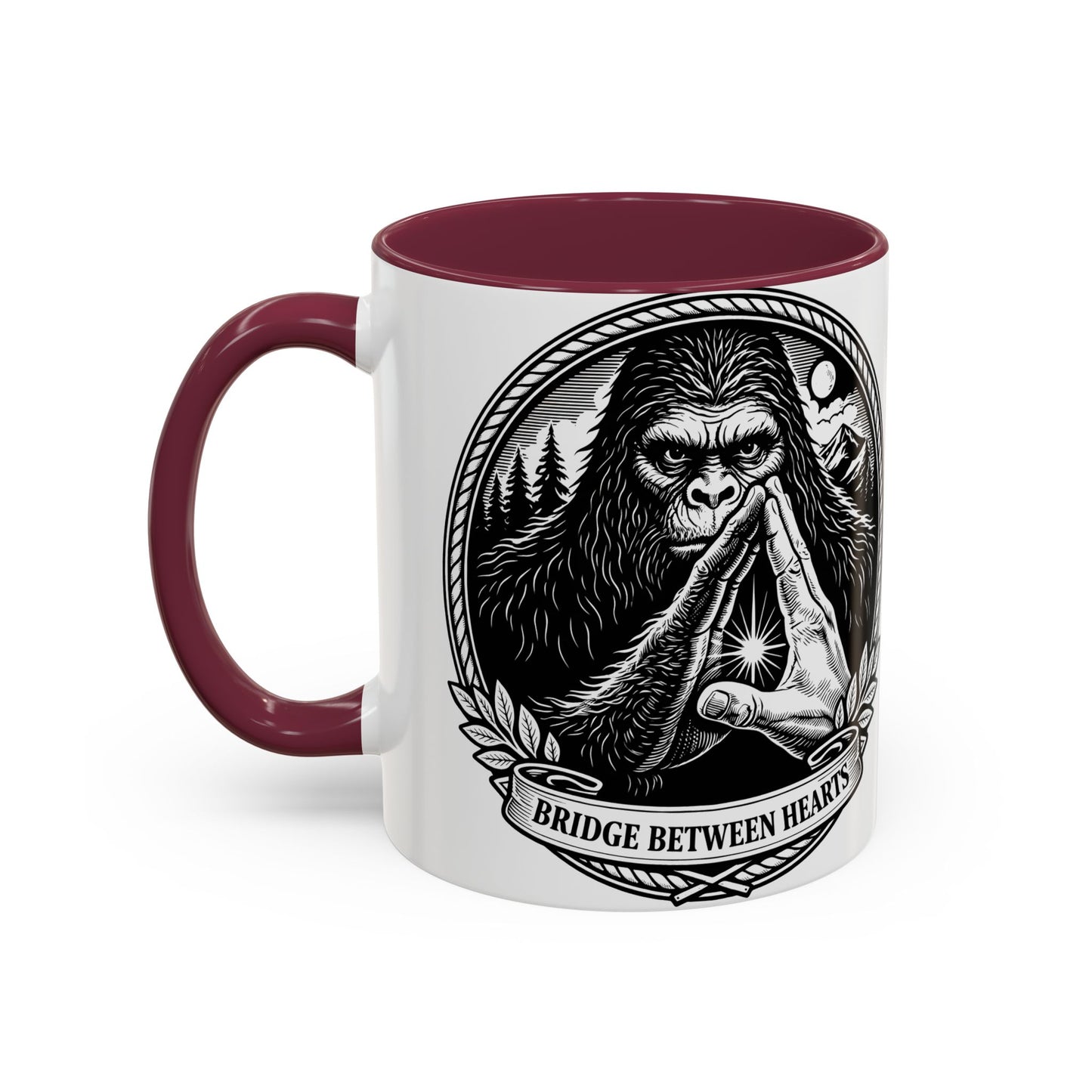 Bridge Between Hearts Mug- Human and Sasquatch Elder Alliance