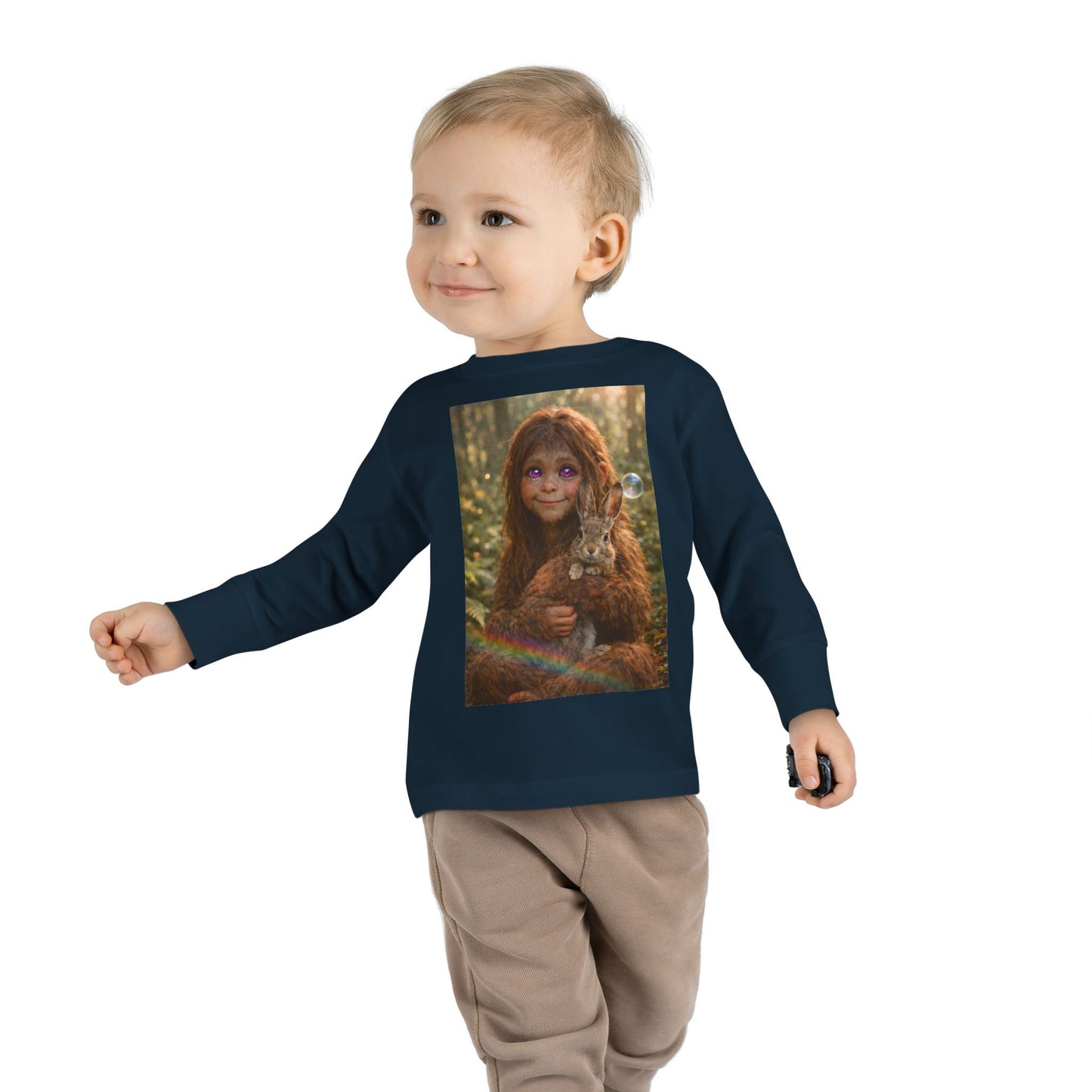 Innocence of the Forest- Sasquatch child- Toddler long sleeve Tee