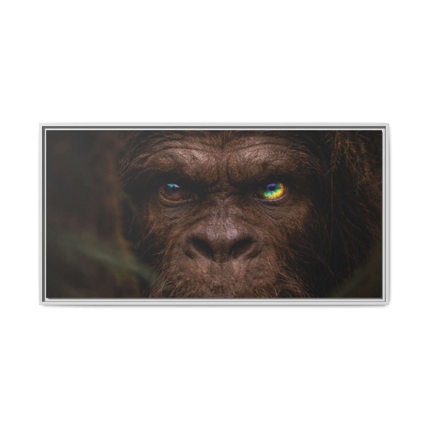 Their Eyes of the Living Rainbow- The Sasquatch People  Portrait Wall Art