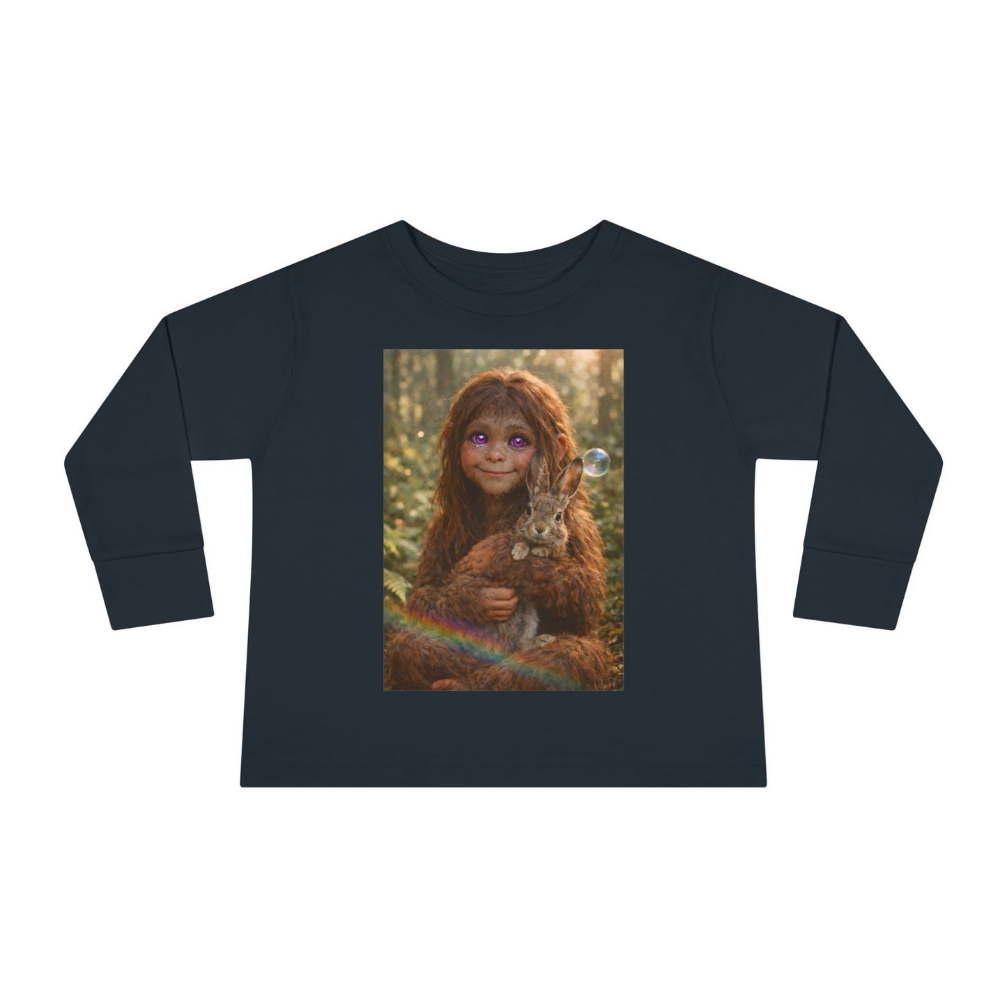 Innocence of the Forest- Sasquatch child- Toddler long sleeve Tee