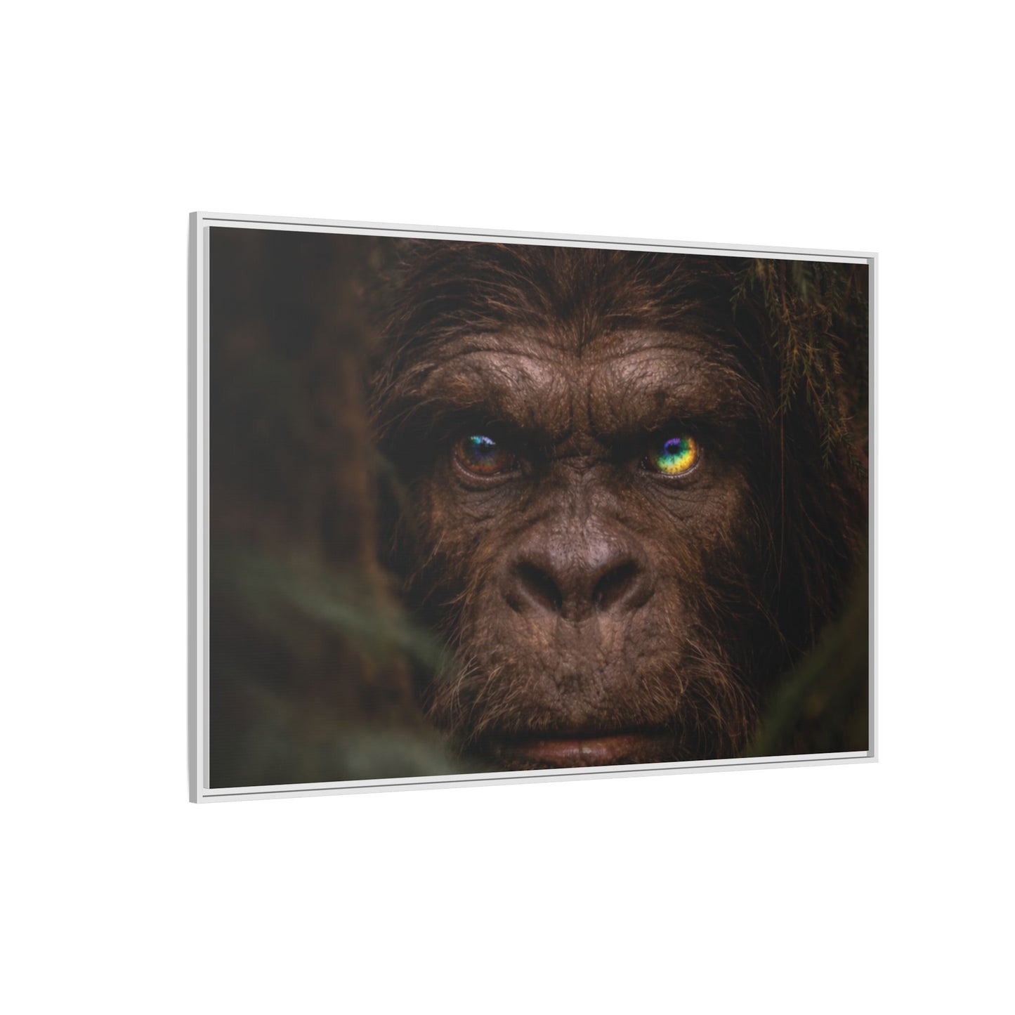 Their Eyes of the Living Rainbow- The Sasquatch People  Portrait Wall Art