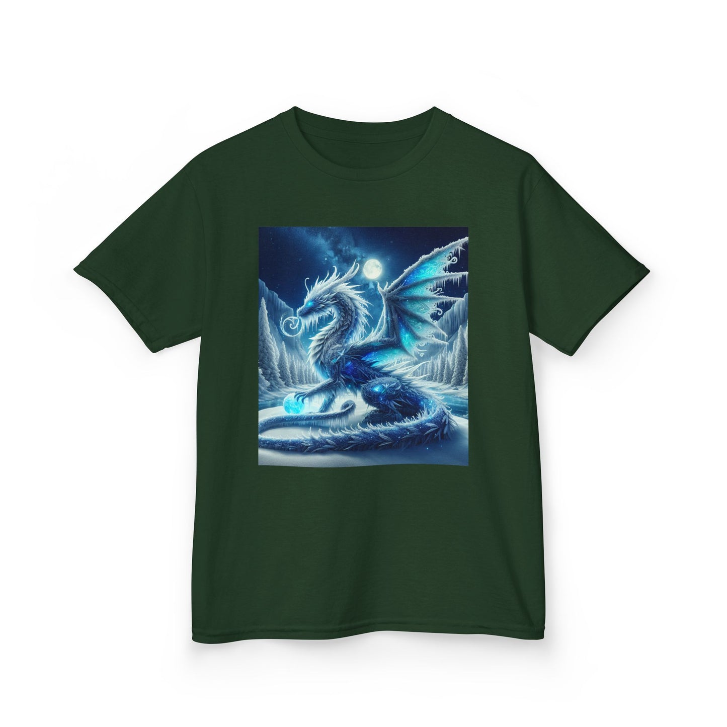 Kids Tee - Shimmer Blue Dragon